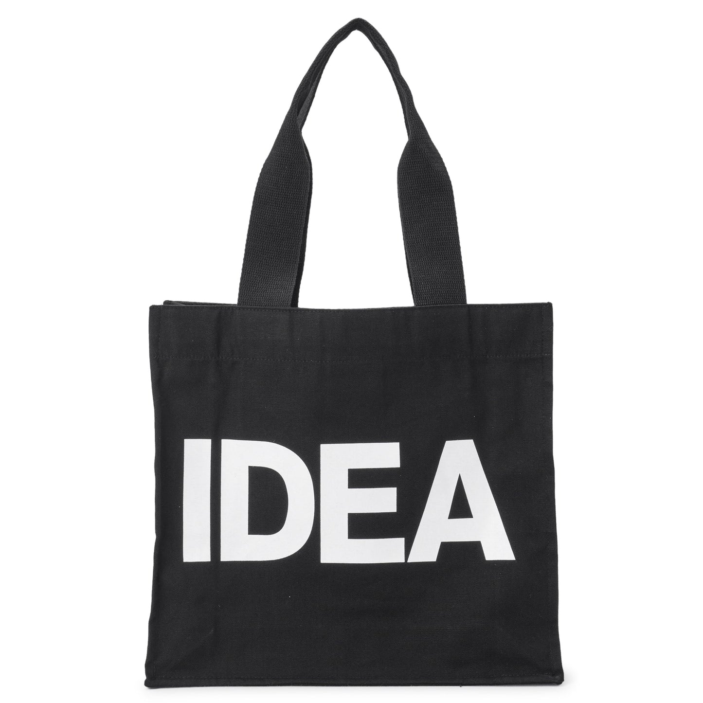 WINONA BAG / BLACK CANVAS WITH WHITE SCREENPRINT