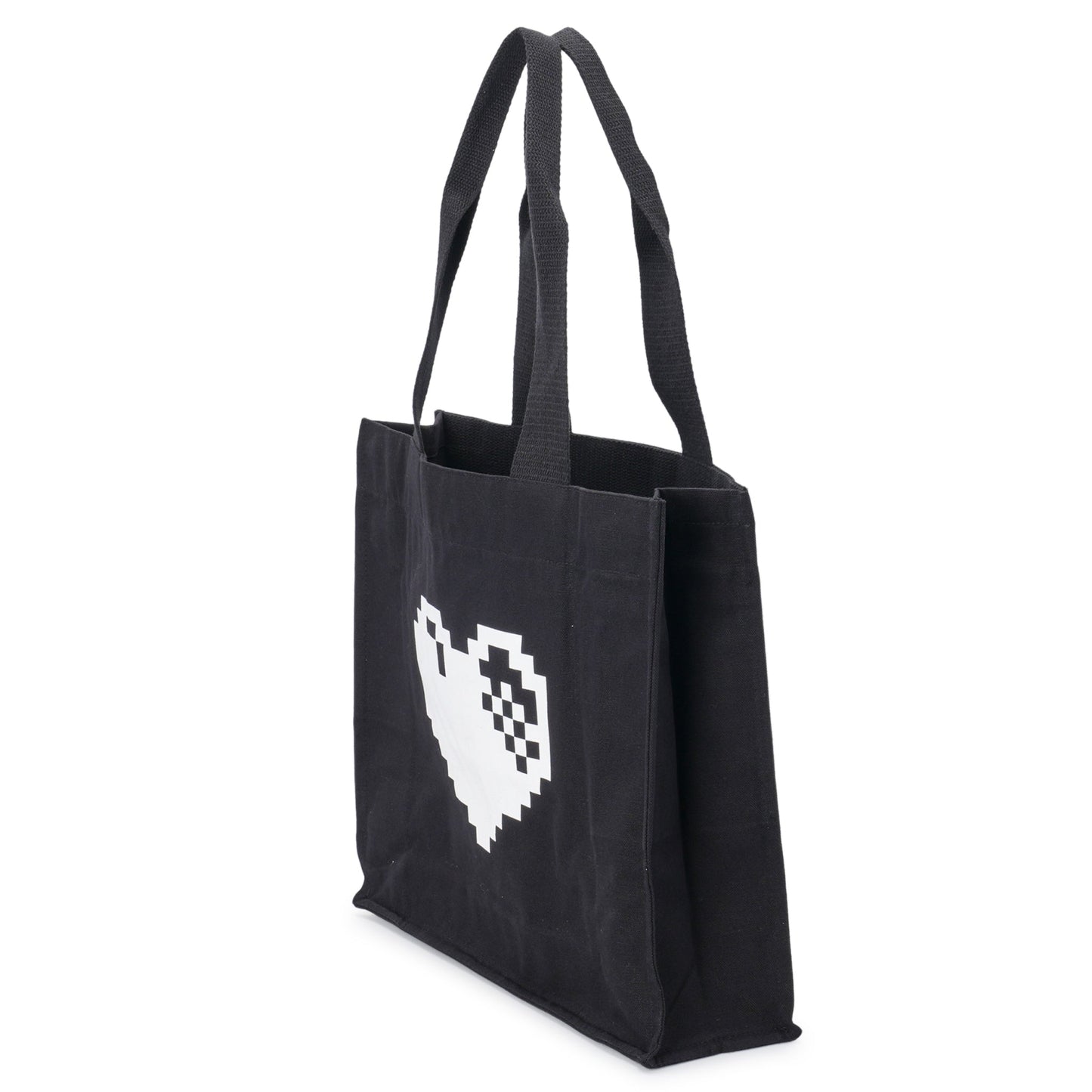 PINOT BAG / BLACK CANVAS WITH WHITE TEXT