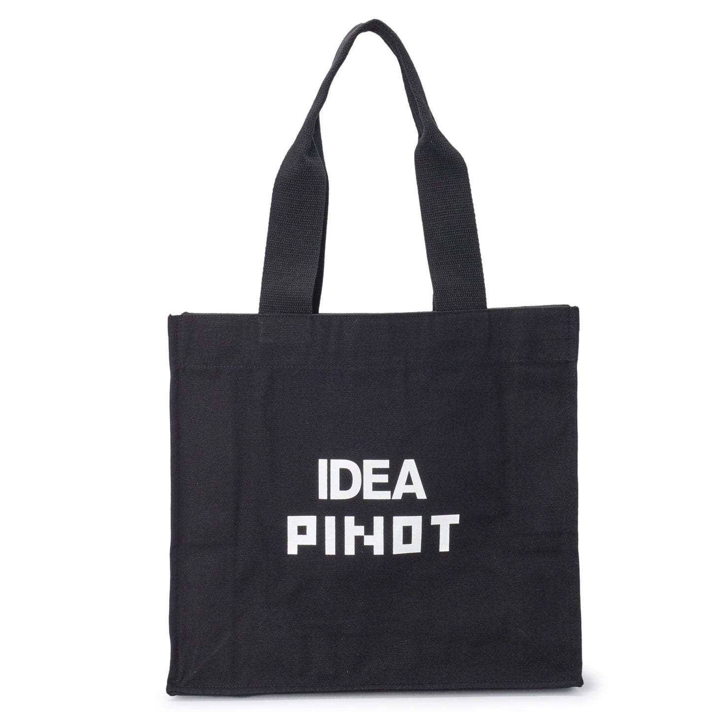 PINOT BAG / BLACK CANVAS WITH WHITE TEXT