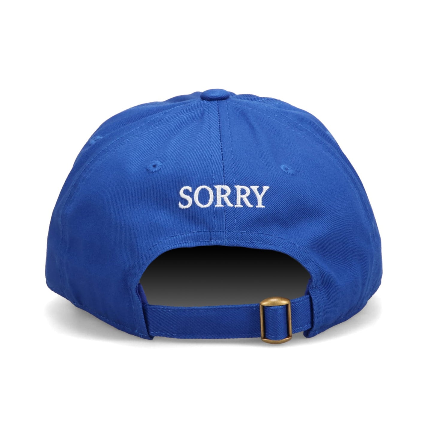 SORRY I DON'T WORK HERE HAT / ROYAL BLUE + WHITE EMBROIDERY