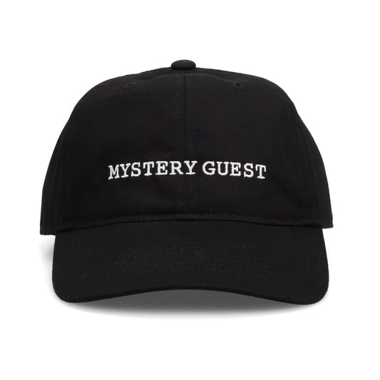 MYSTERY GUEST HAT / BLACK + WHITE EMBROIDERY