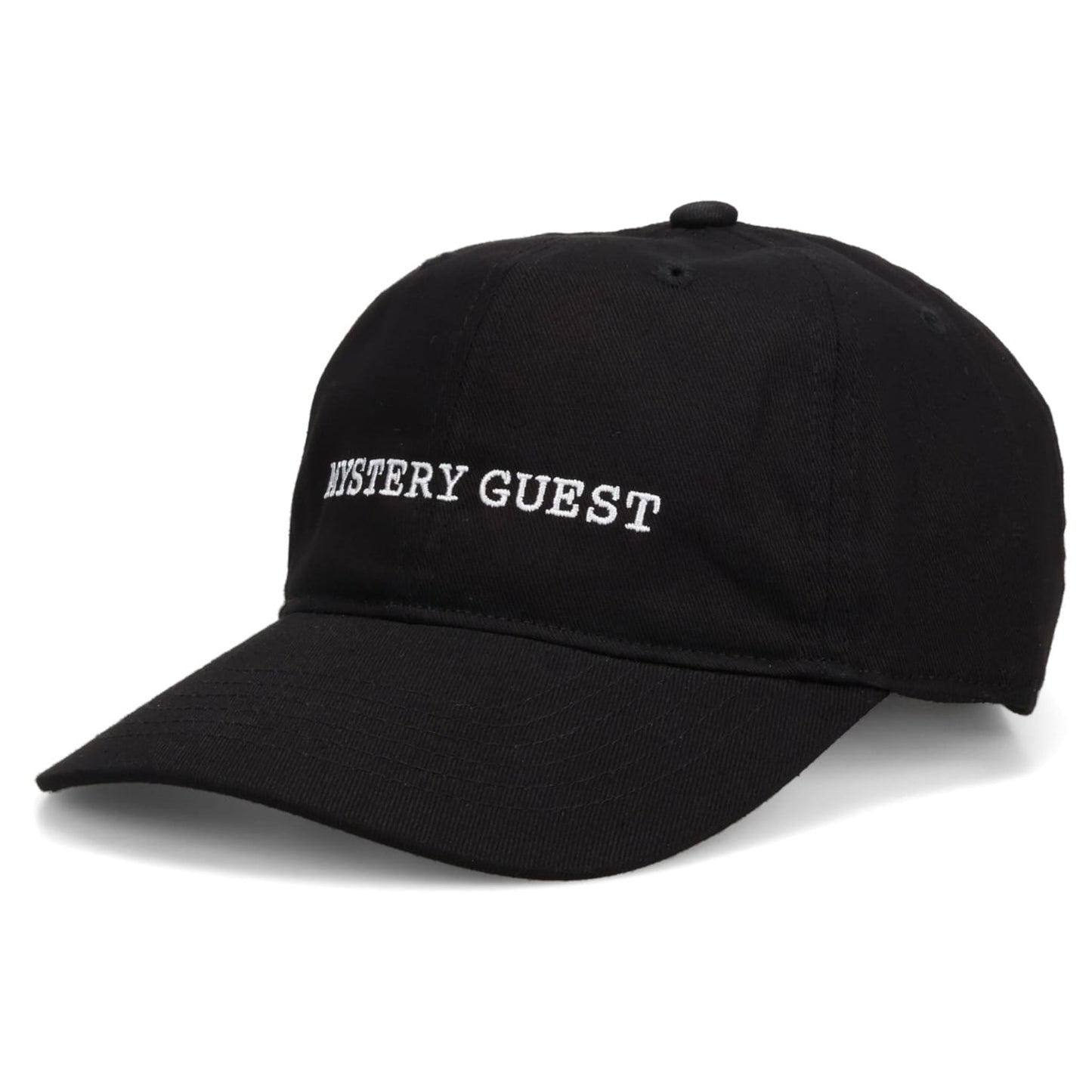 MYSTERY GUEST HAT / BLACK + WHITE EMBROIDERY