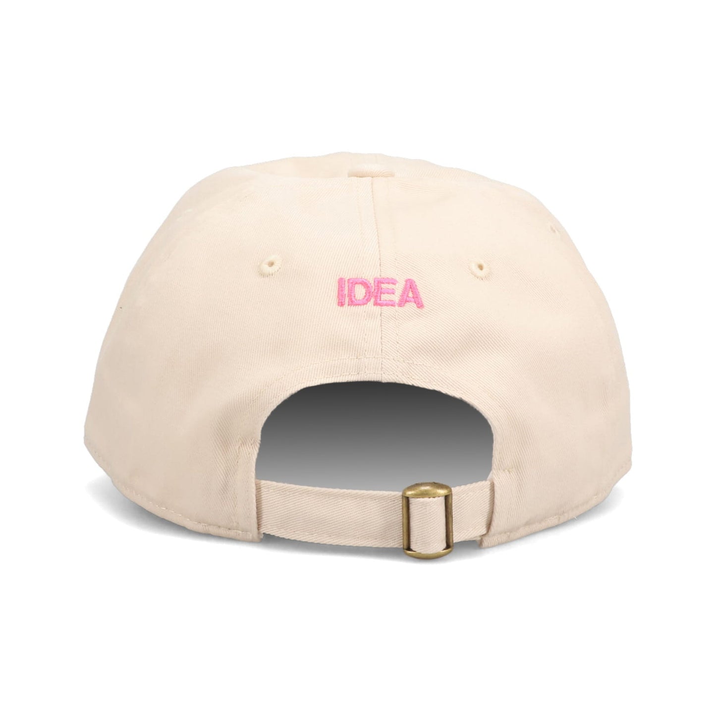 FATTY TUNA HAT / BEIGE + PINK EMBROIDERY