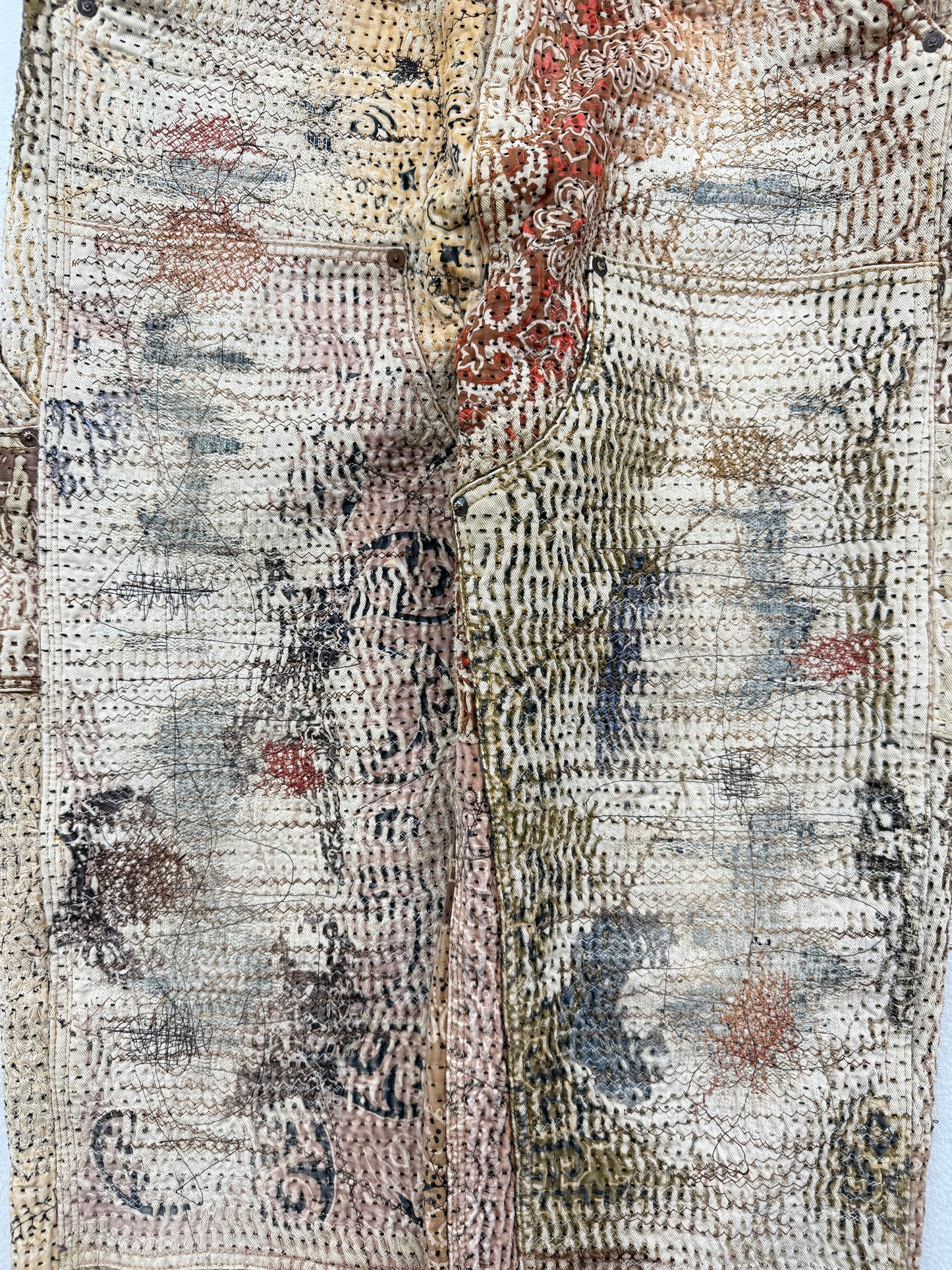 UROBOROS DOUBLE KNEE PAINTER PANTS / BROWN