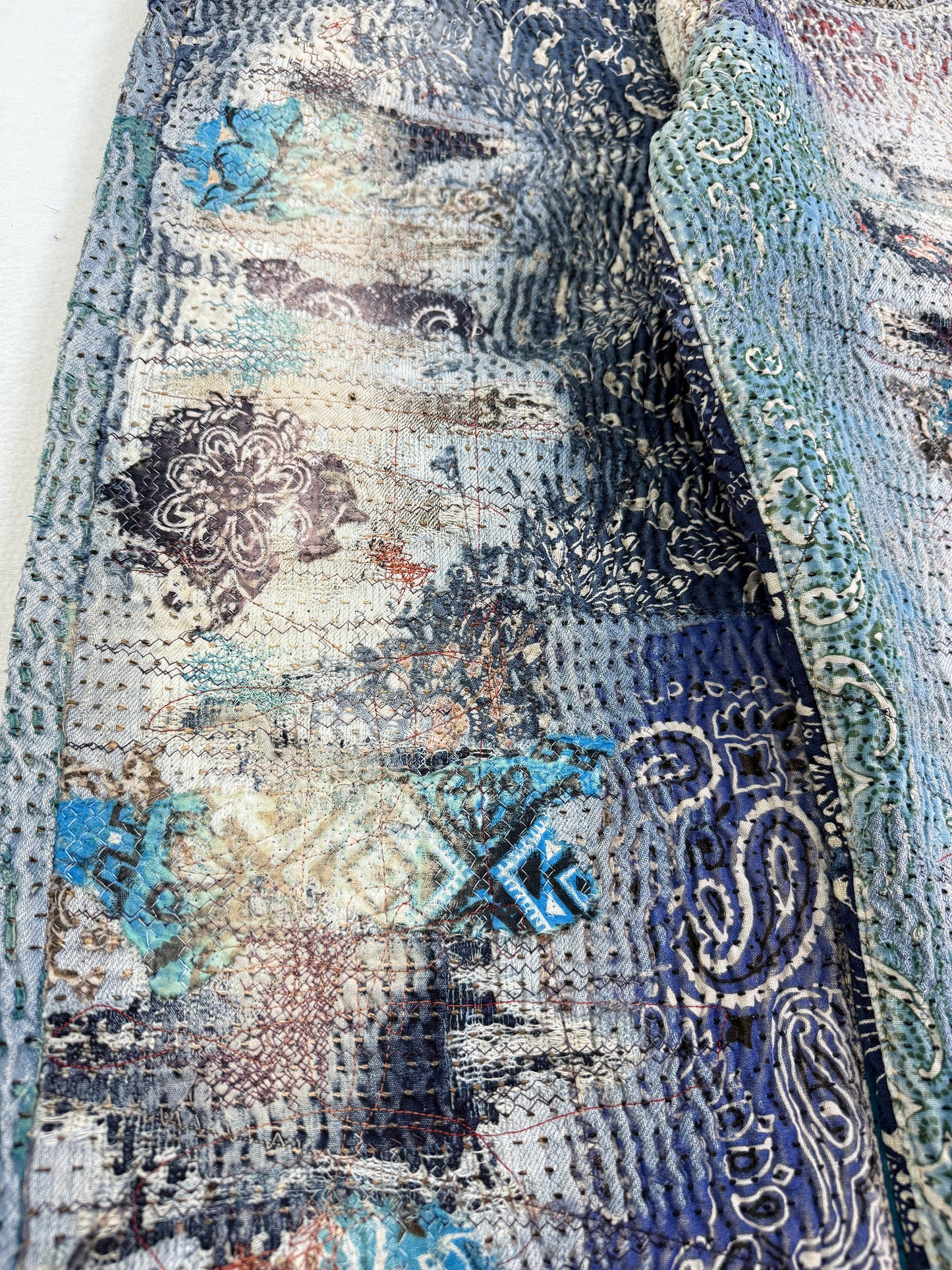 UROBOROS STRAIGHT JEANS / BLUE×TURQUOISE