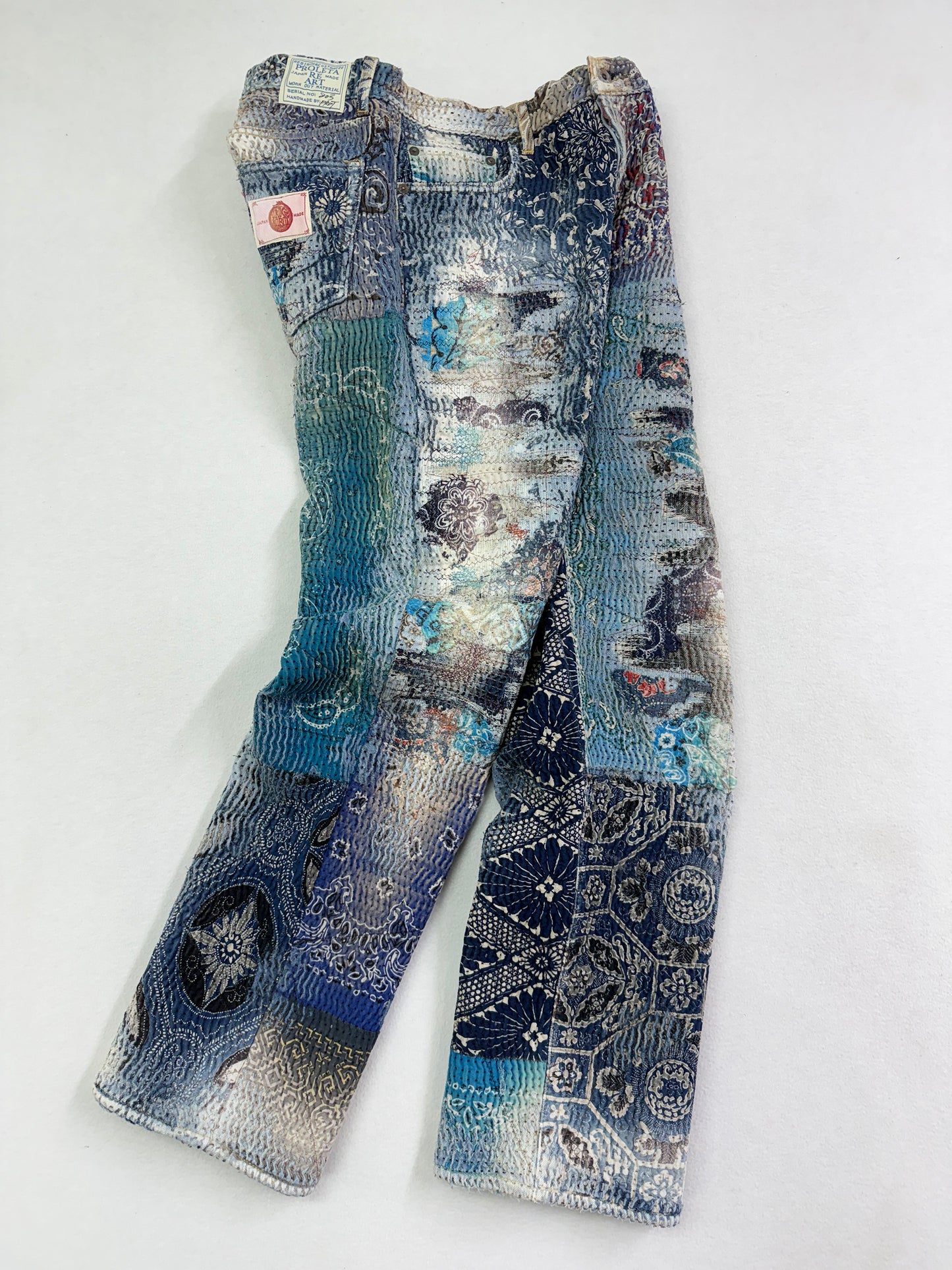 UROBOROS STRAIGHT JEANS / BLUE×TURQUOISE