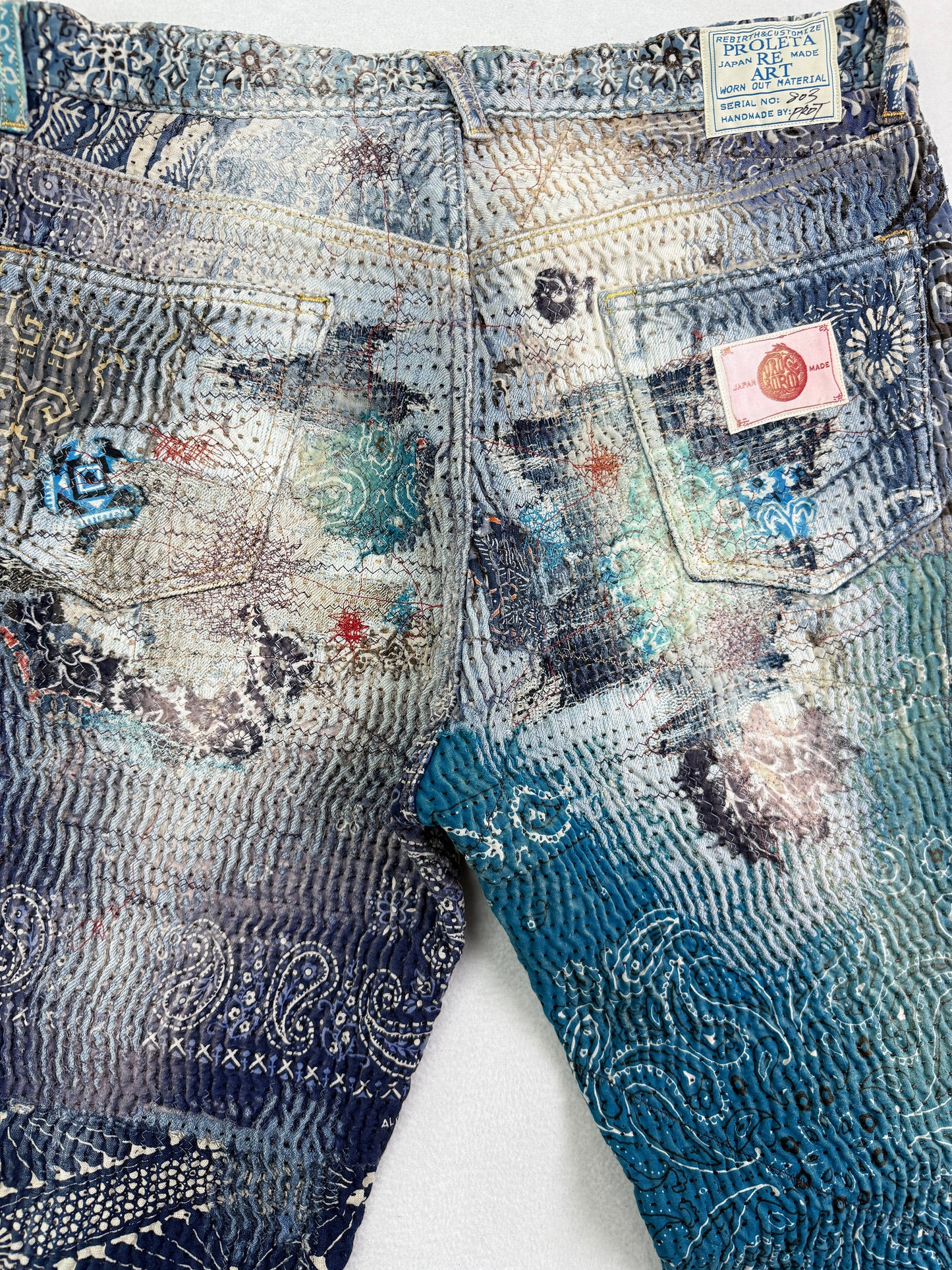 UROBOROS STRAIGHT JEANS / BLUE×TURQUOISE