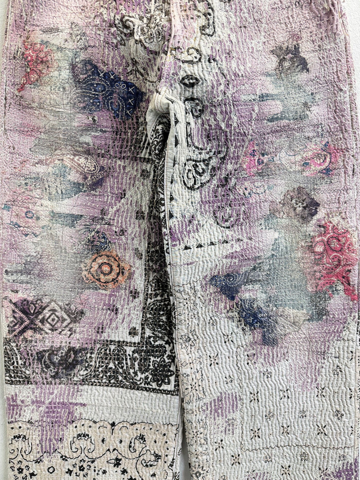 UROBOROS BUGGY JEANS / PURPLE×WHITE