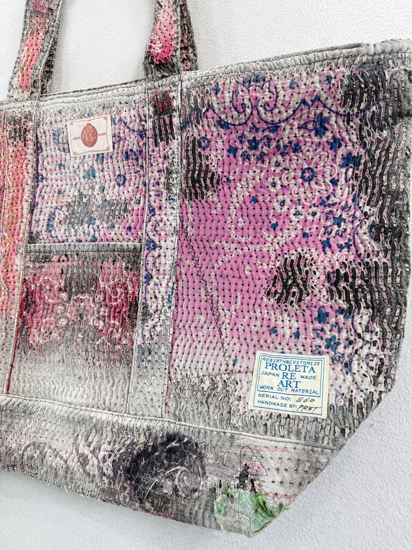 UROBOROS LARGE ZIP TOTE BAG / PINK