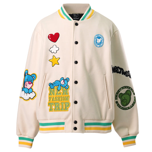 COLLEGE JACKET UNISEX / 013:CREMA/CREAM