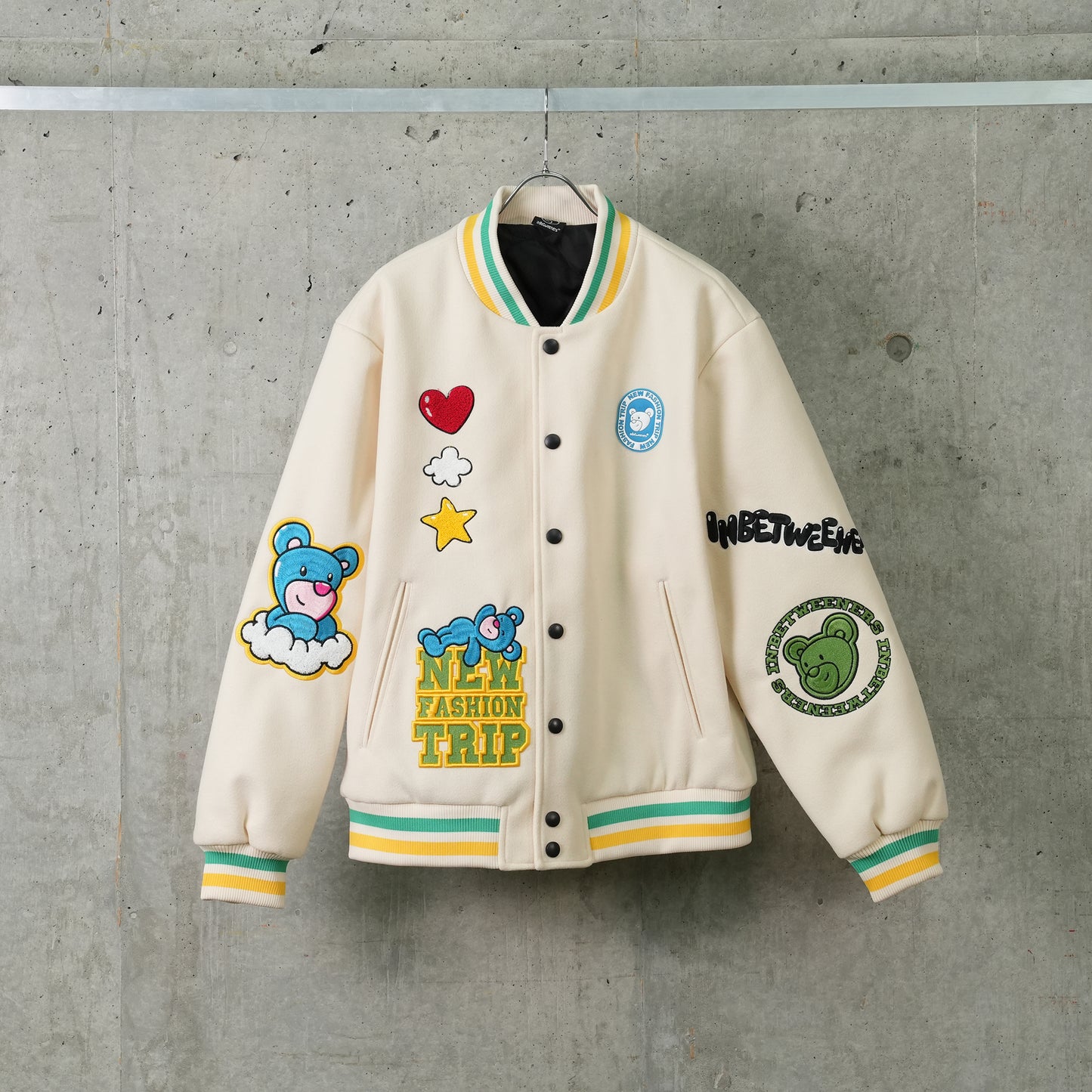 COLLEGE JACKET UNISEX / 013:CREMA/CREAM