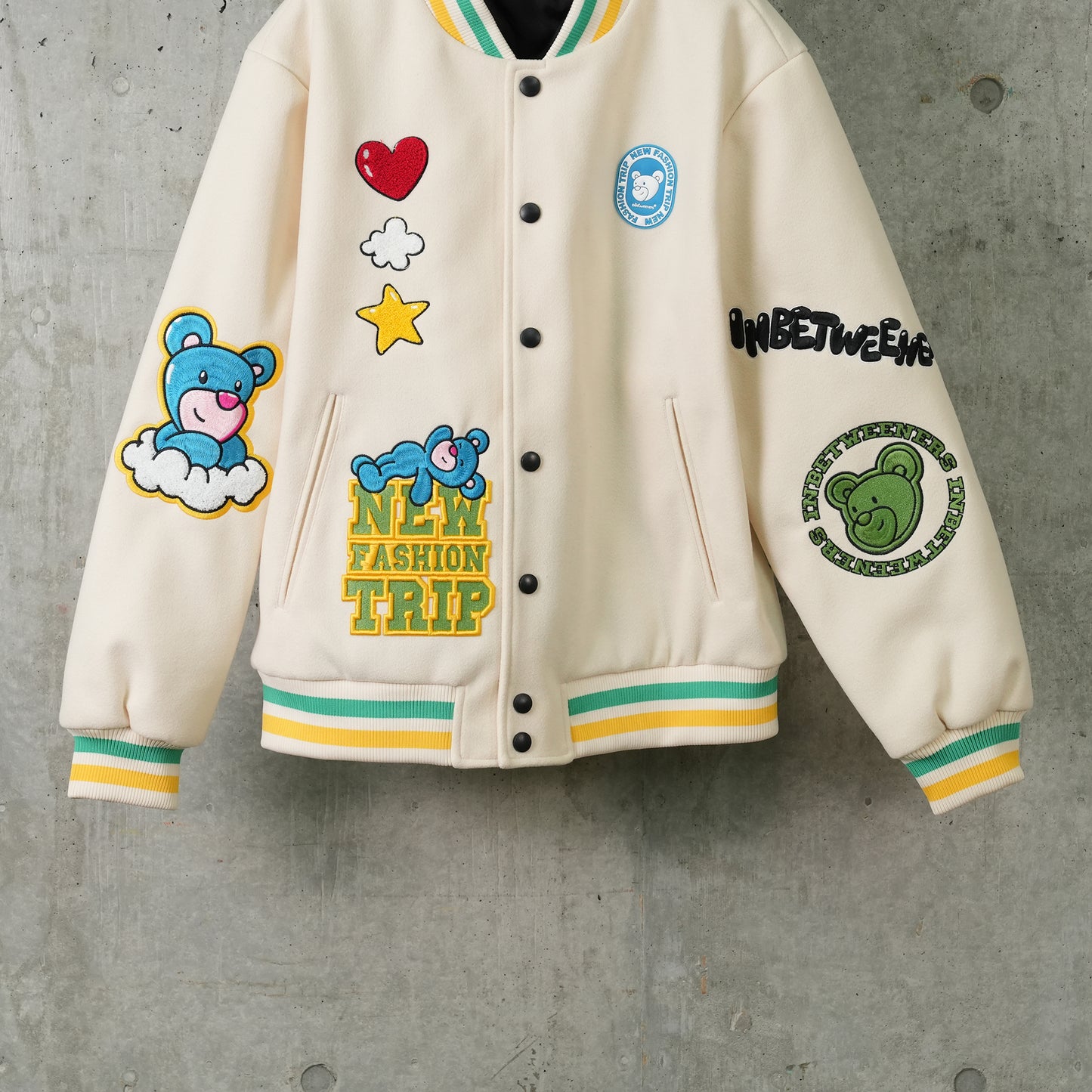 COLLEGE JACKET UNISEX / 013:CREMA/CREAM