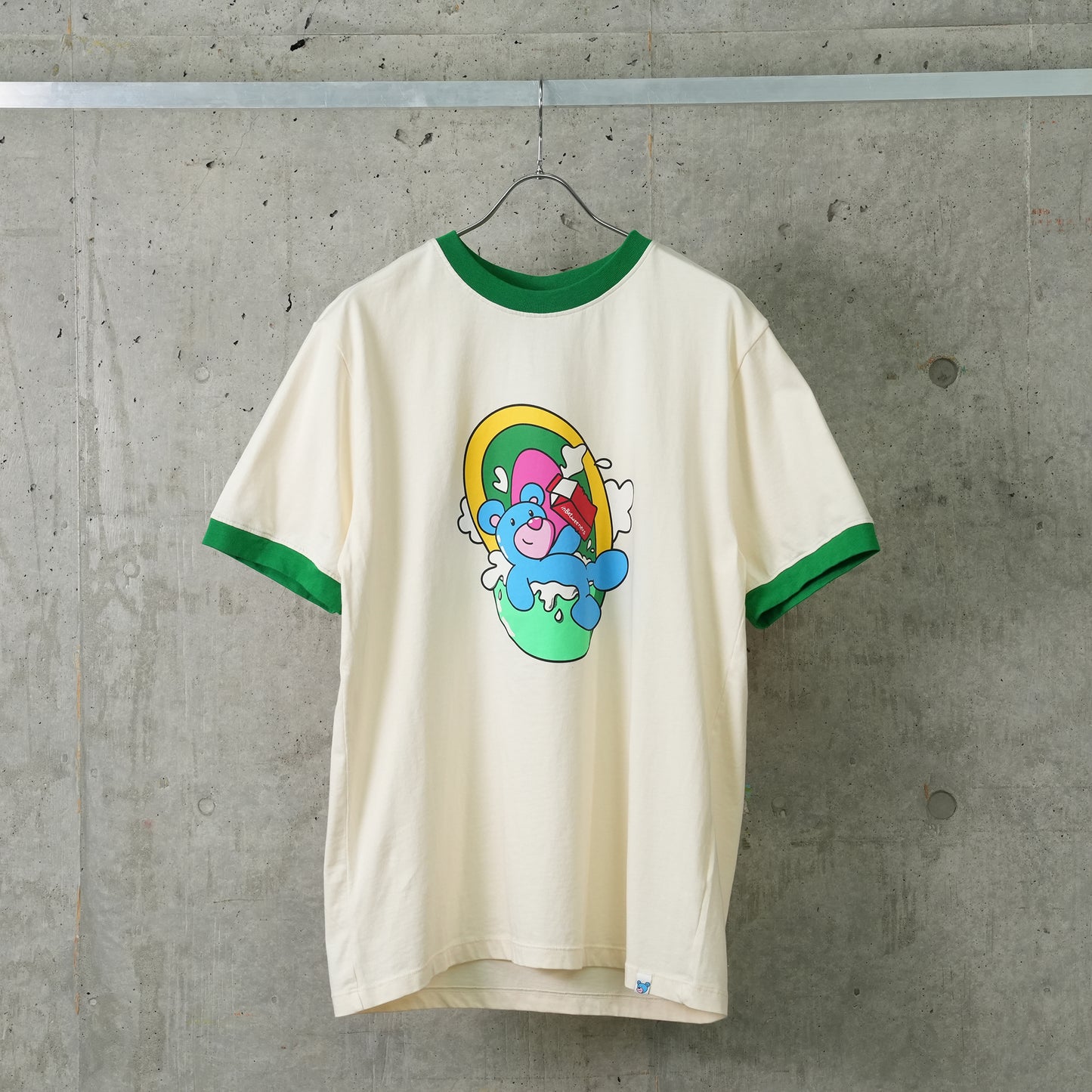 T-SHIRT UNISEX / 013:CREMA-VERDE