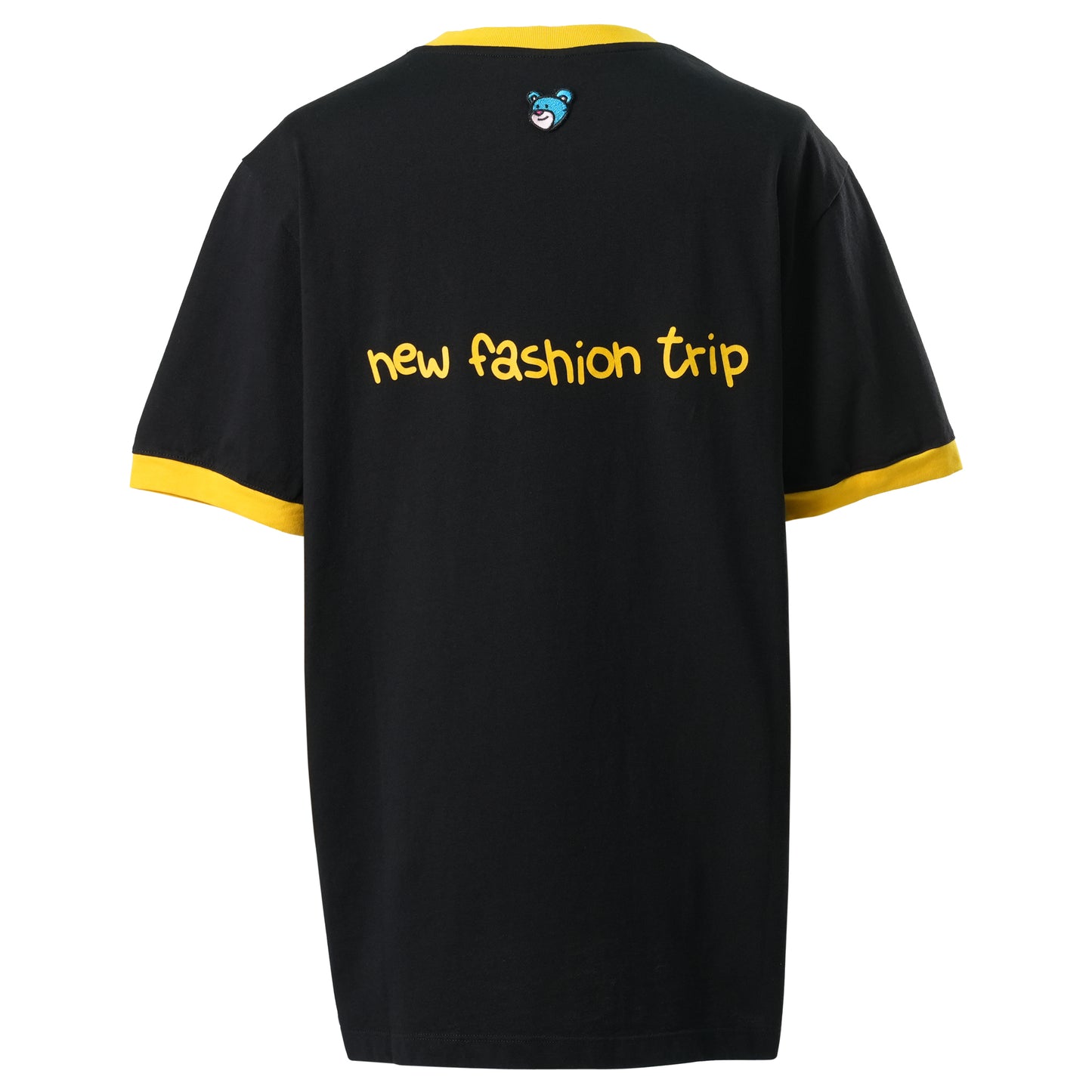 T-SHIRT UNISEX / 110:NERO/BLACK-GIALLO OCRA/OCRA YELLOW