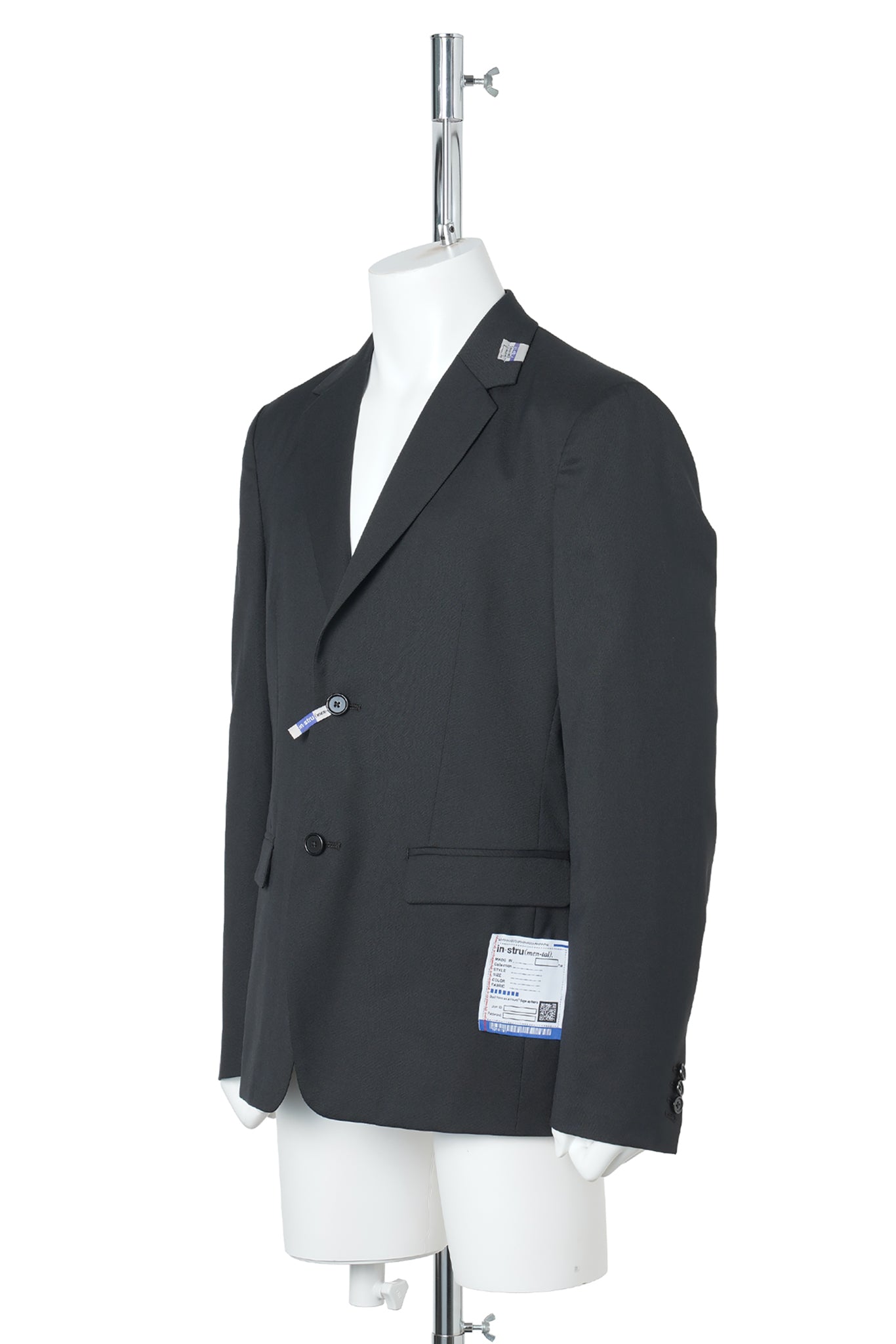 WASHABLE WOOL JACKET / BLACK
