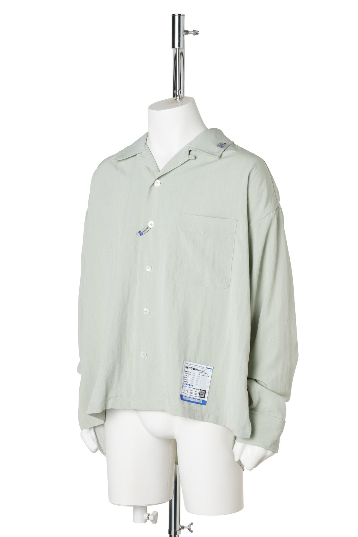 RAYON NYLON LONG SHIRTS / MINT