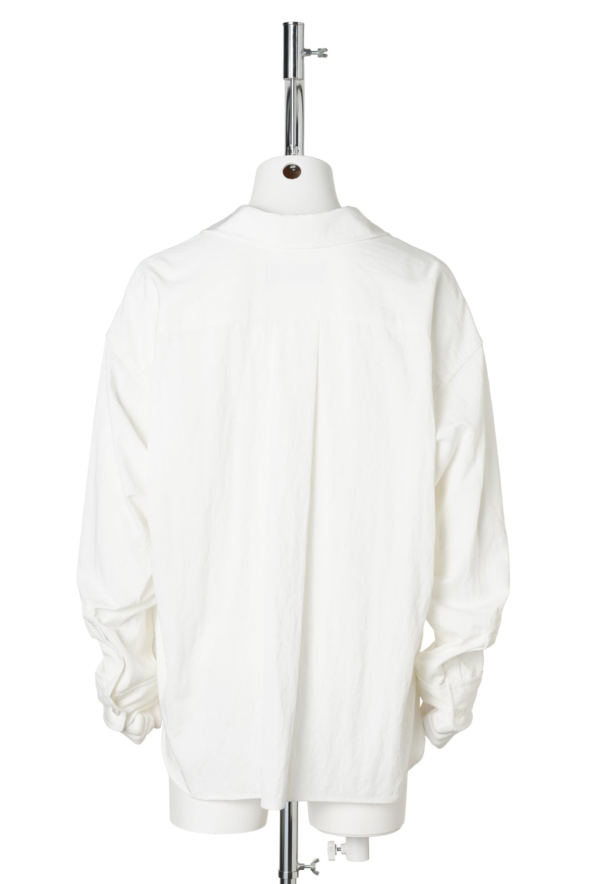 RAYON NYLON LONG SHIRTS / WHITE