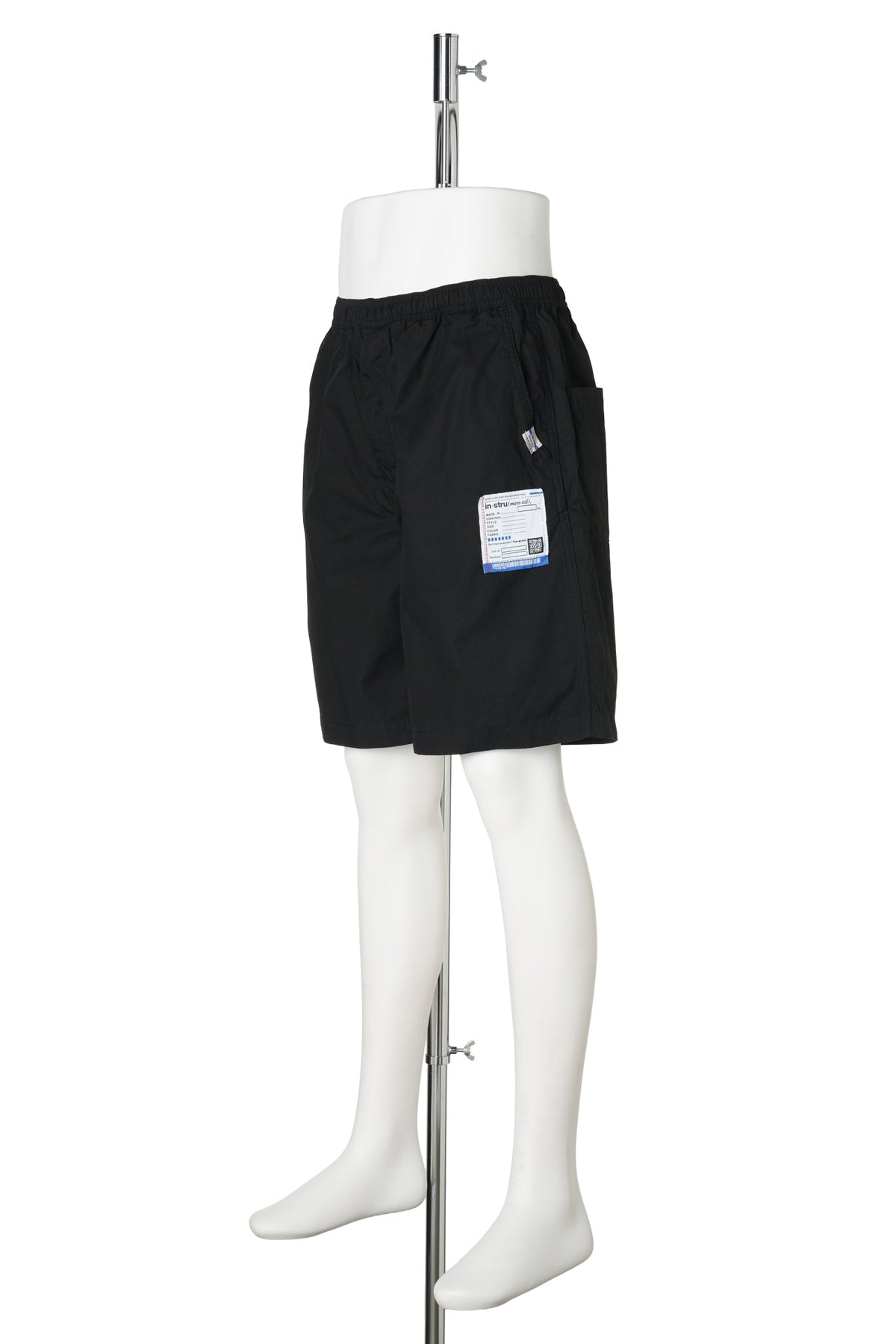 COTTON HIGH DENSITY OX EASY SHORTS / BLACK