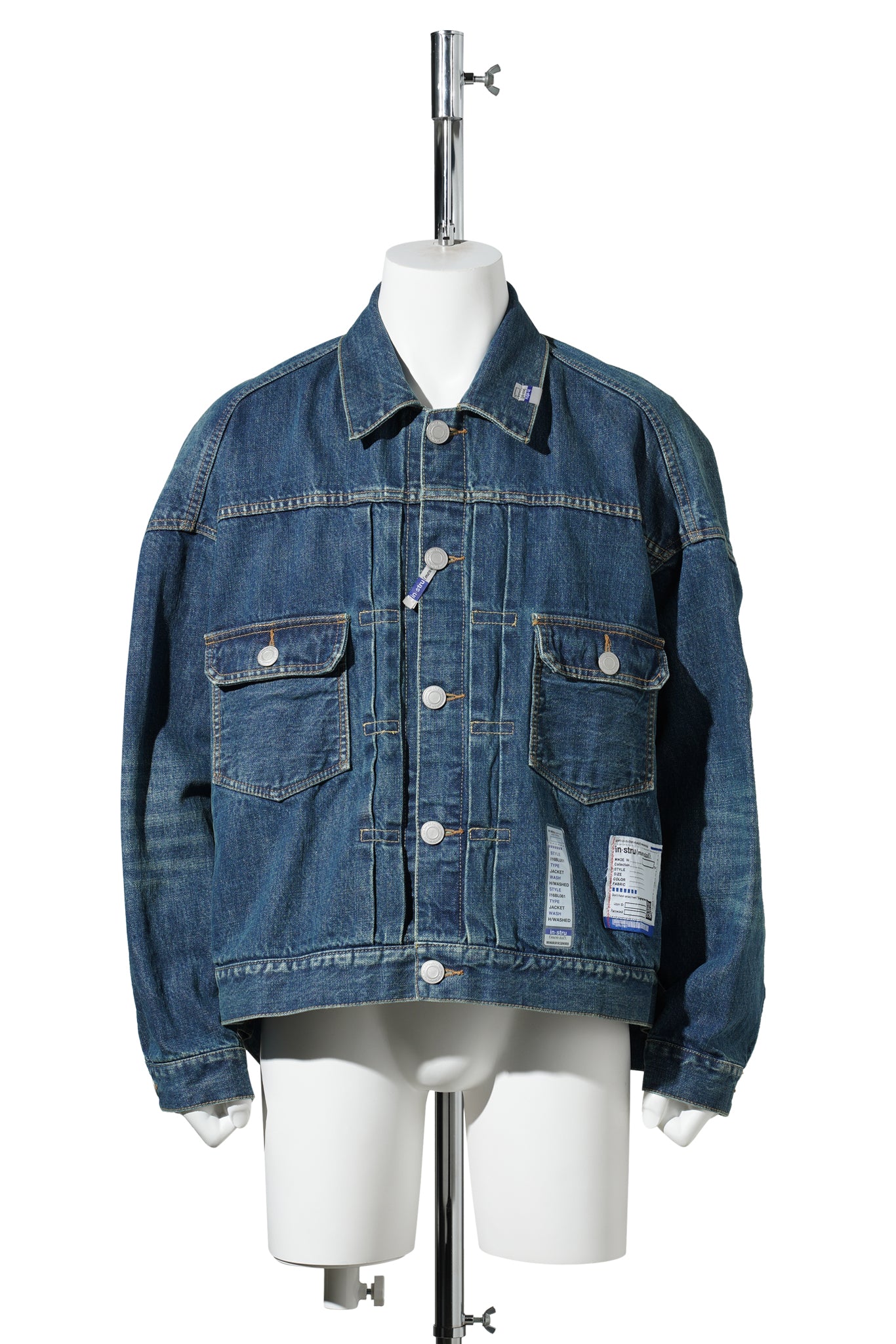 HARD WASHED SELVAGE DENIM JACKET / INDIGO