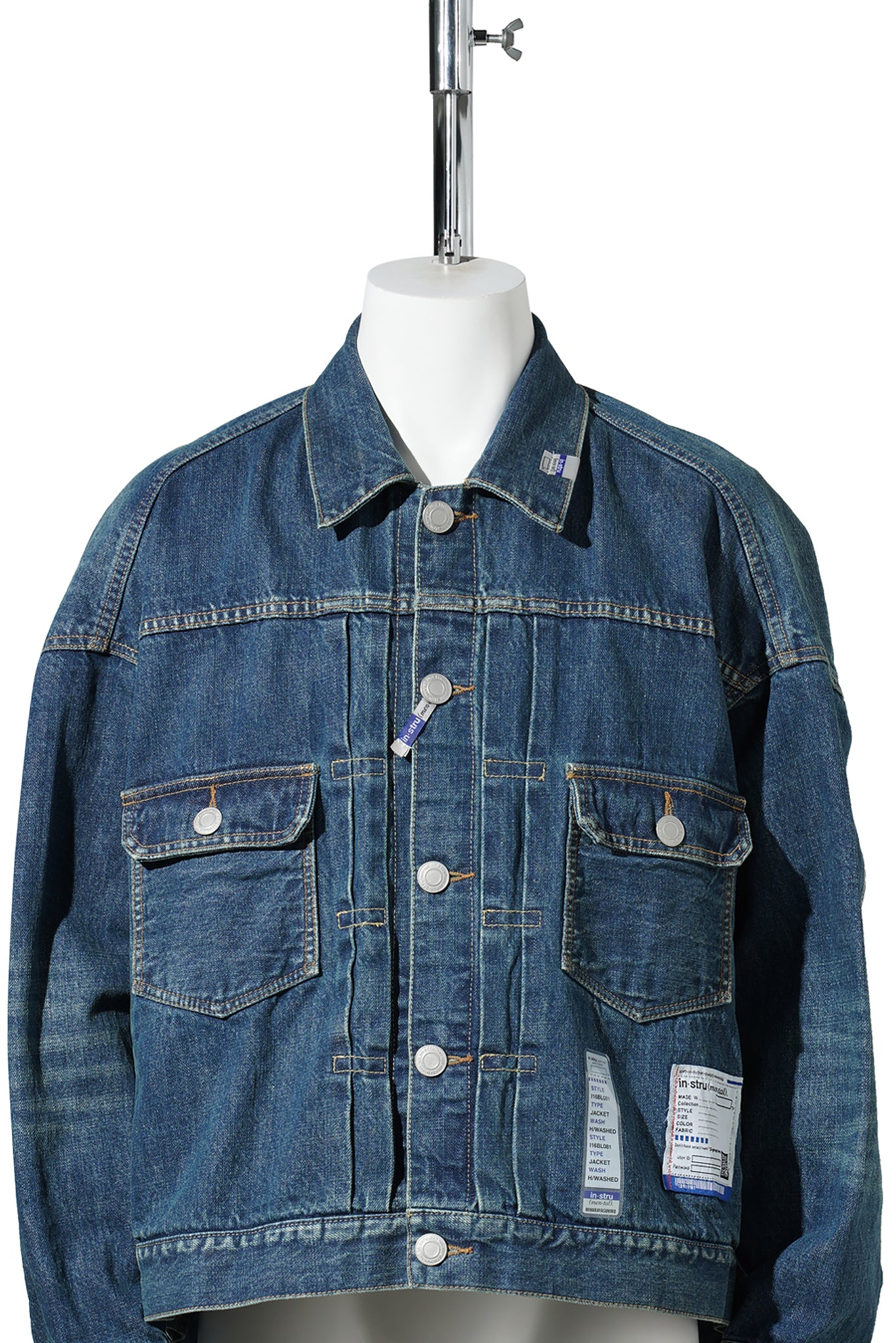 HARD WASHED SELVAGE DENIM JACKET / INDIGO