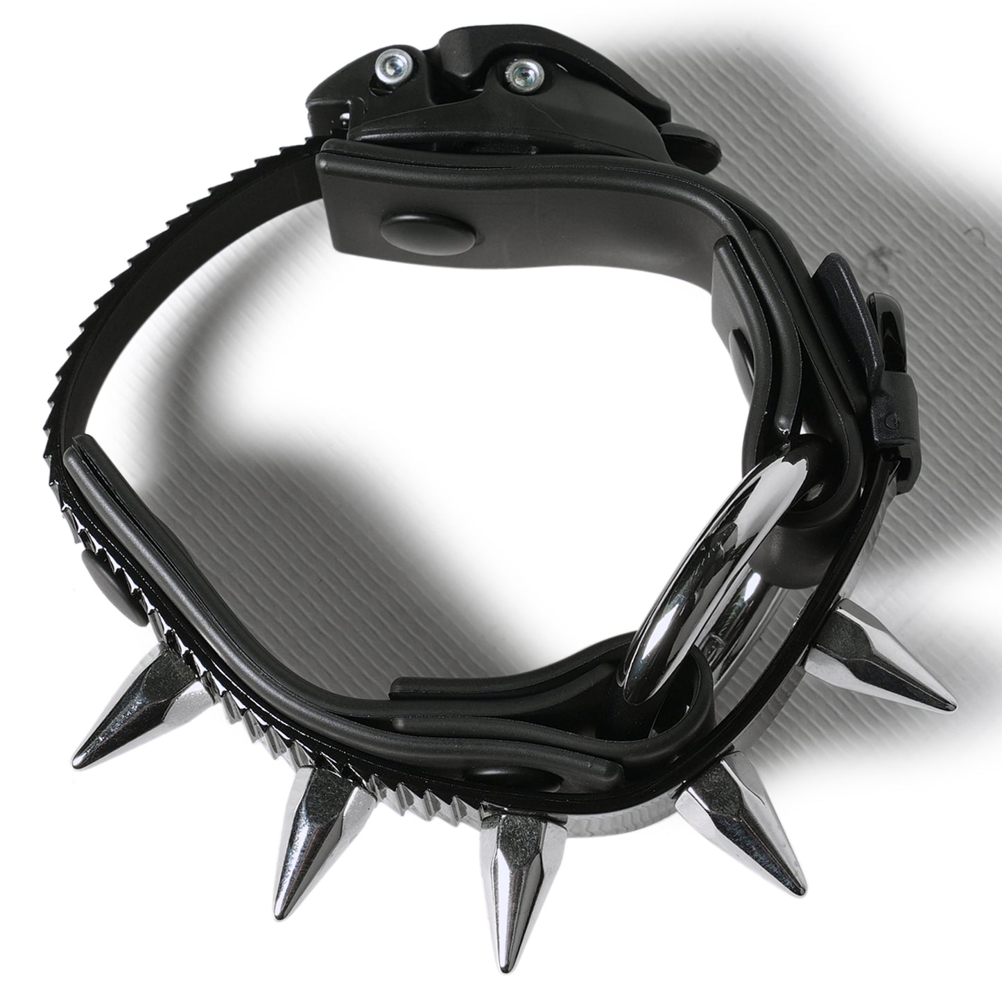 OBJECT B01_1RING SPIKE BRACALET / BLACK SHINY-BLACK MATT