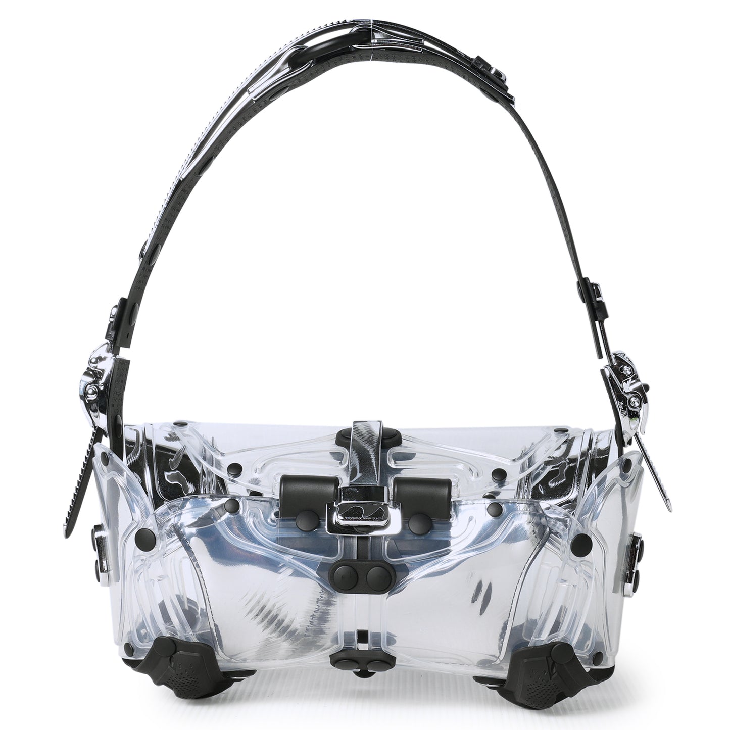 OBJECT I80_MINI STEREO BAG / PATCHWORK-BLACK MATT