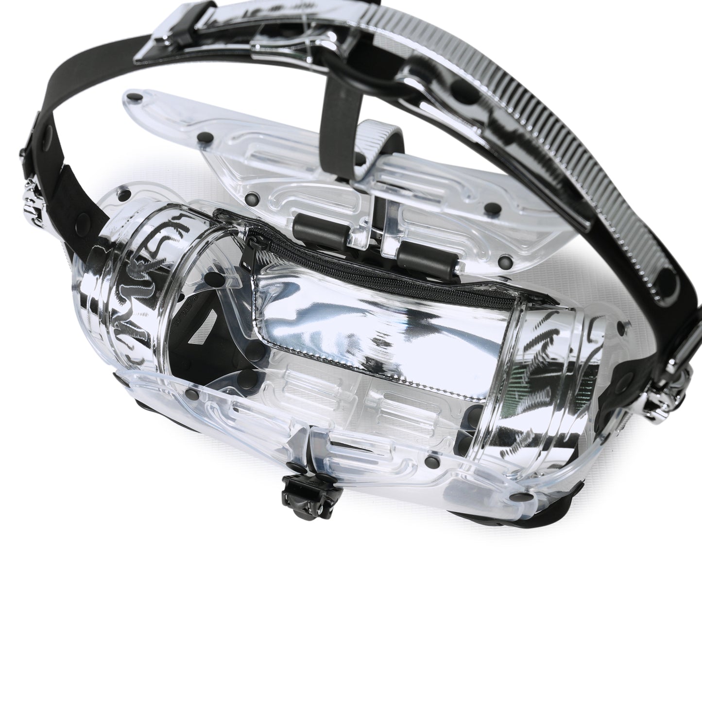 OBJECT I80_MINI STEREO BAG / PATCHWORK-BLACK MATT