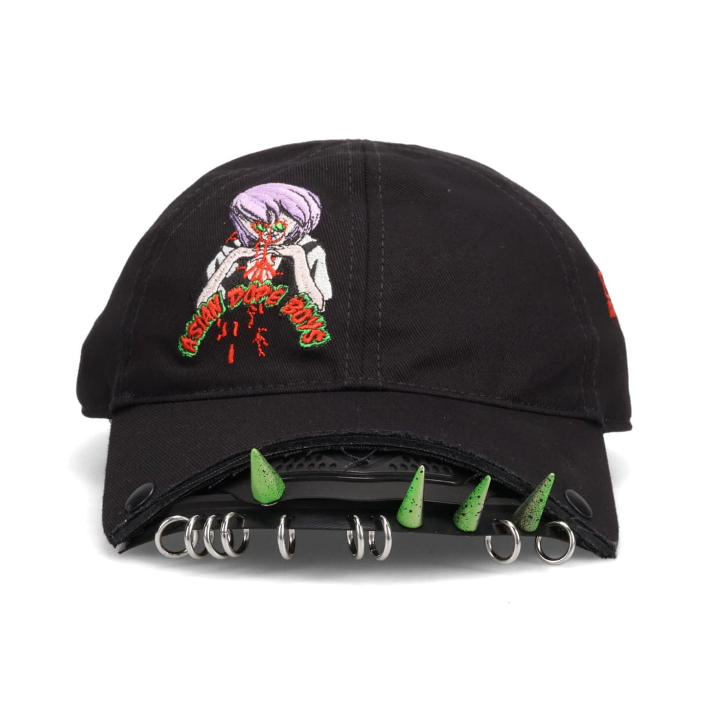 C52 CROPPED BASEBALL CAP / BLACK