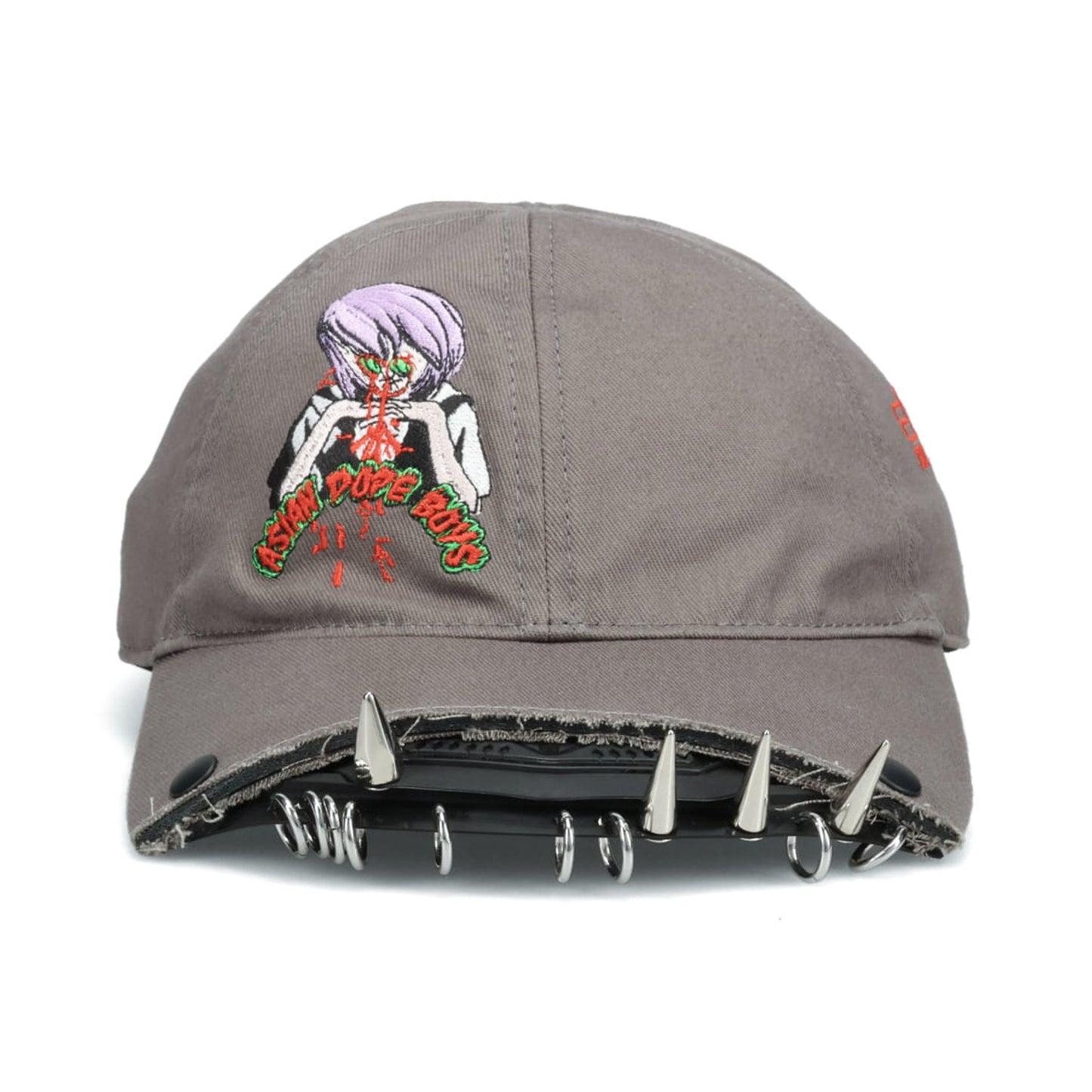 C52 CROPPED BASEBALL CAP / GREY