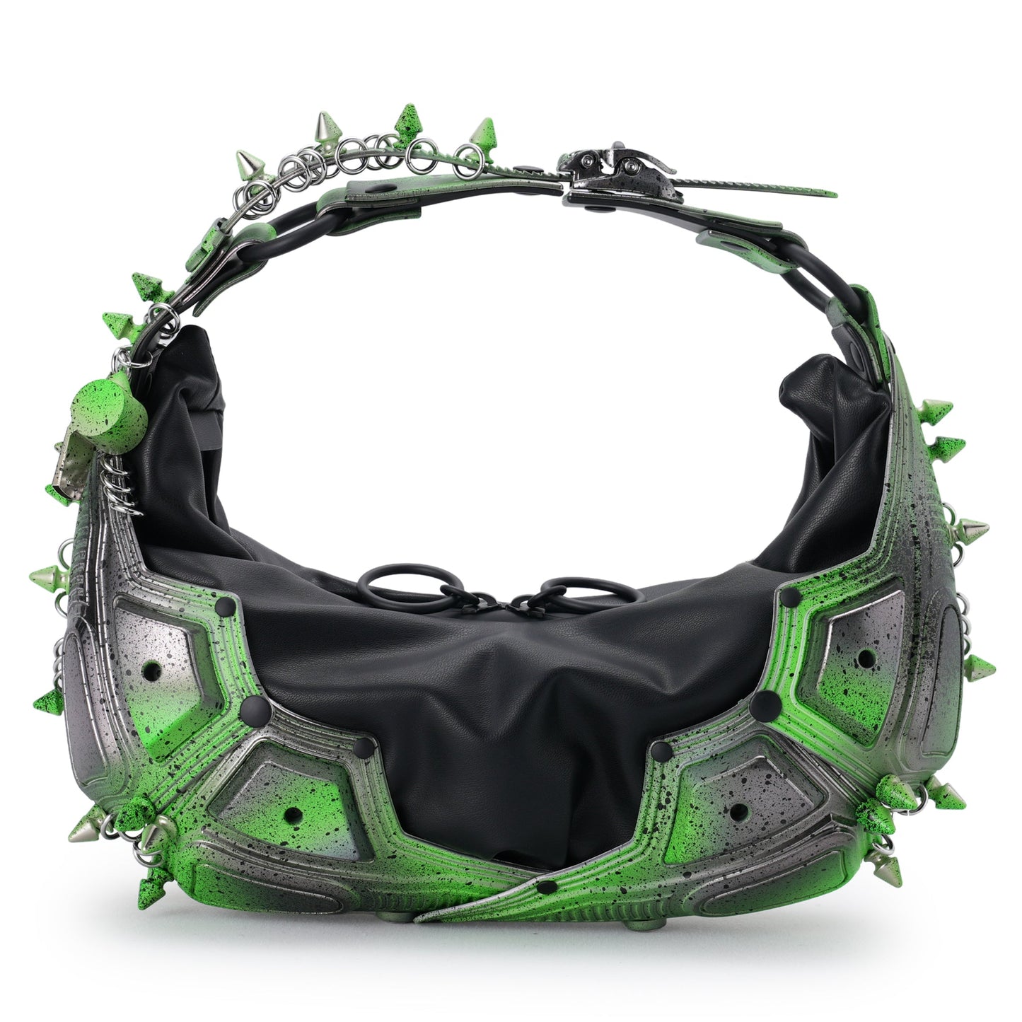 M02 SMALL HALF MOON BAG / ALIEN GREEN BLACK