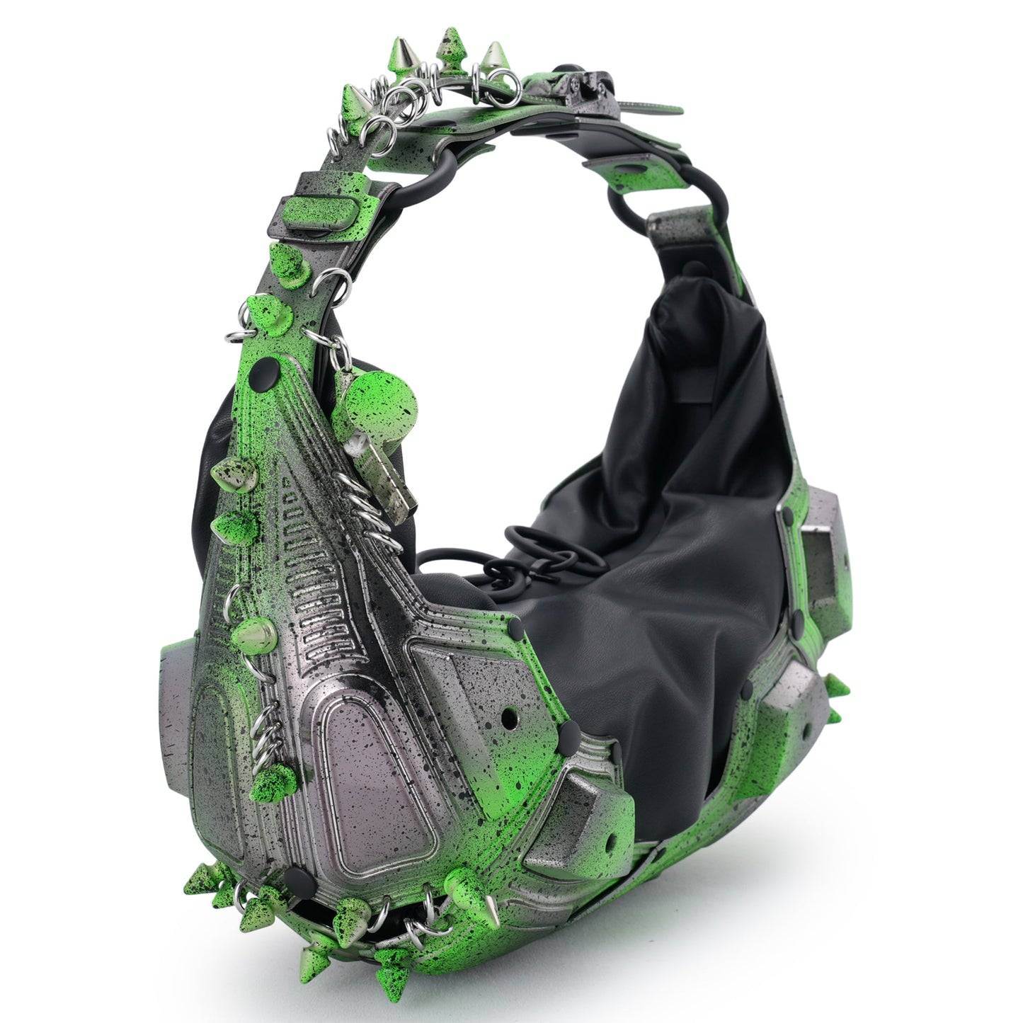 M02 SMALL HALF MOON BAG / ALIEN GREEN BLACK