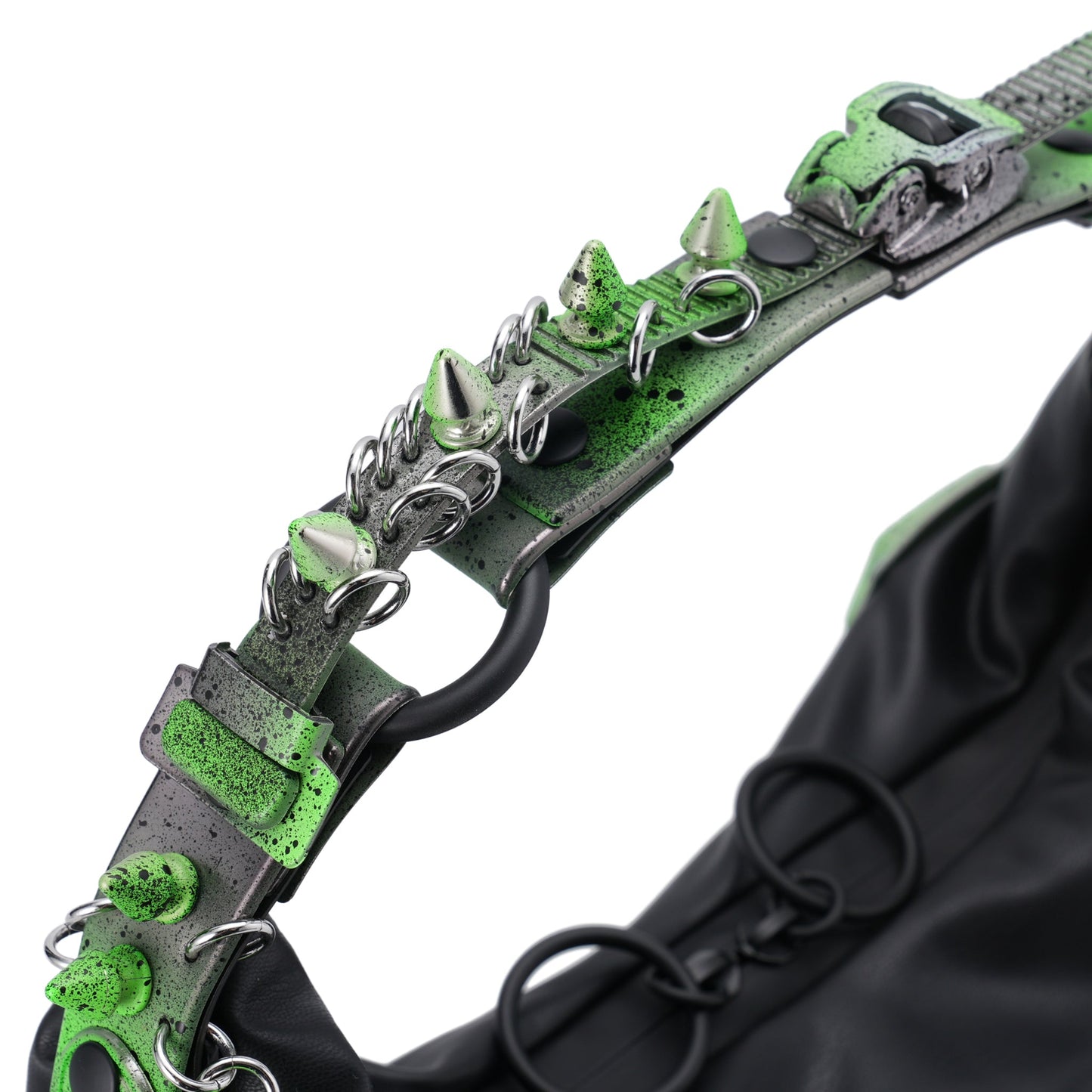 M02 SMALL HALF MOON BAG / ALIEN GREEN BLACK