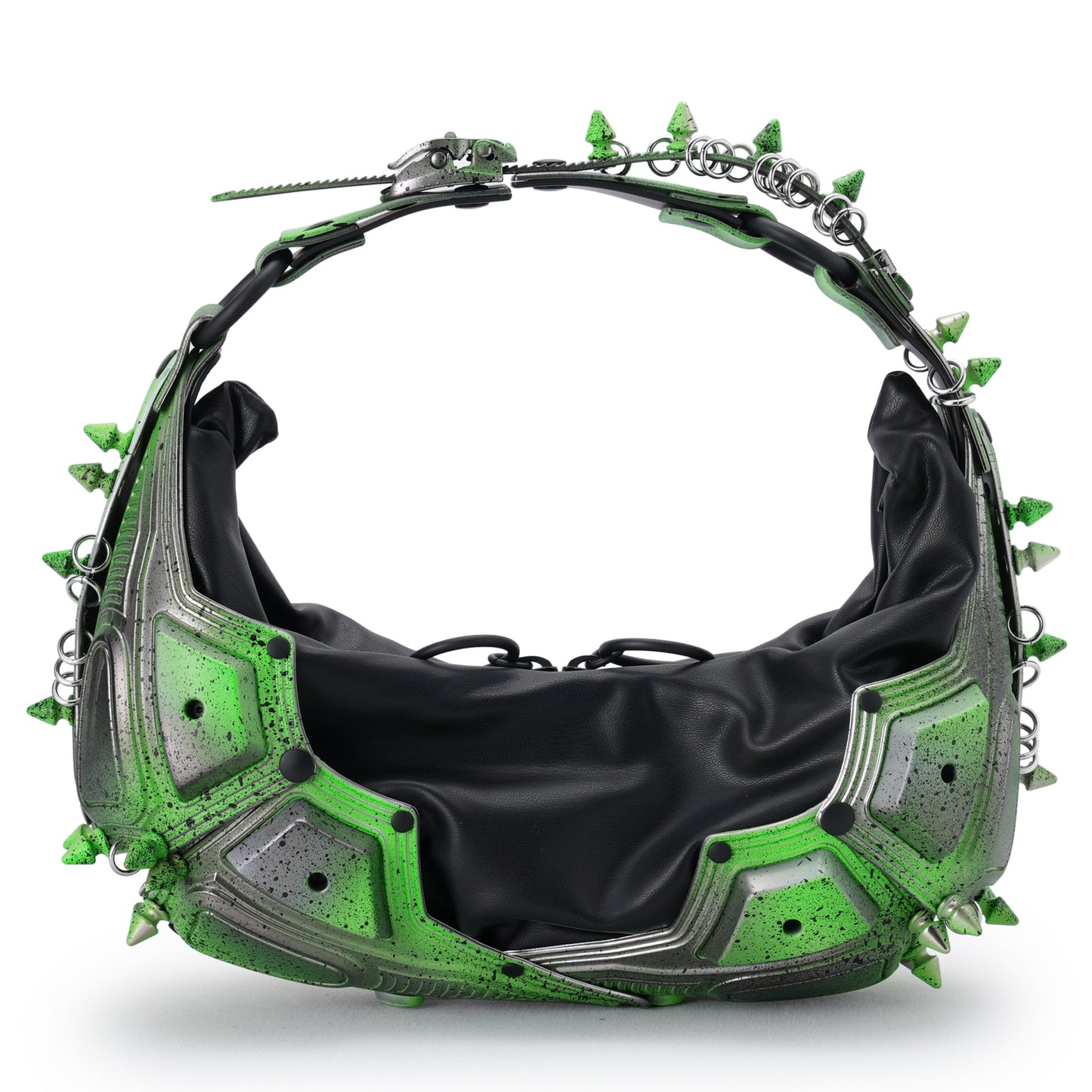 M02 SMALL HALF MOON BAG / ALIEN GREEN BLACK