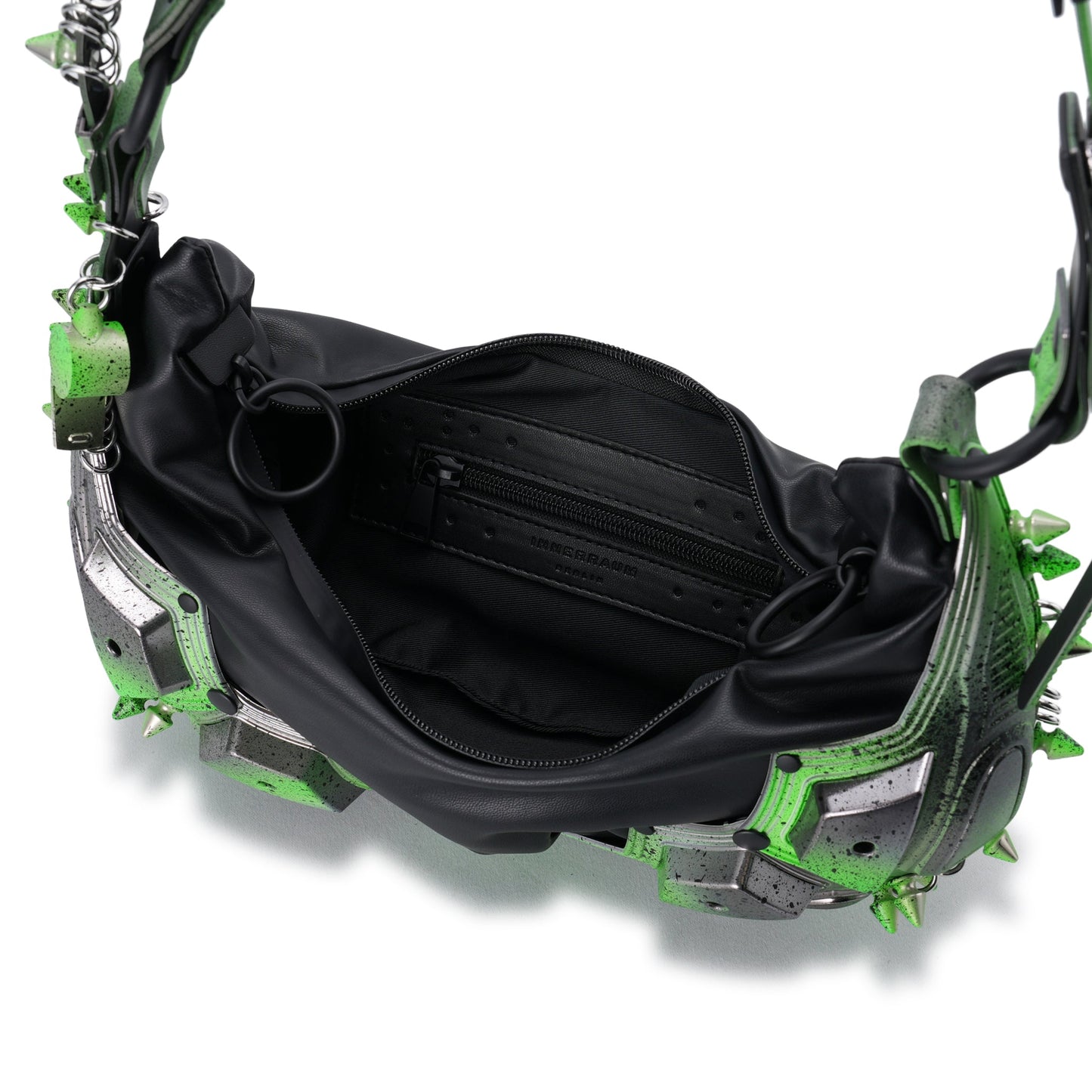 M02 SMALL HALF MOON BAG / ALIEN GREEN BLACK