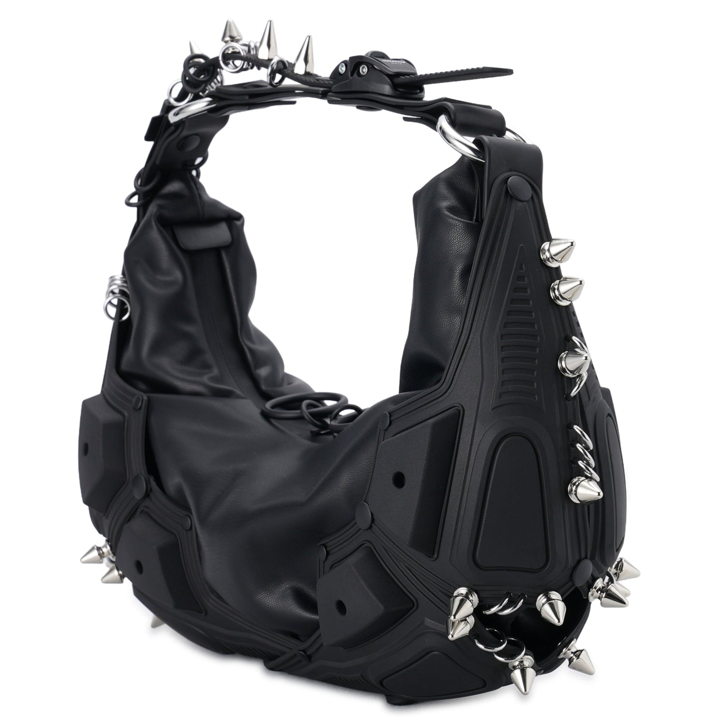 M02 SMALL HALF MOON BAG / BLACK MATT