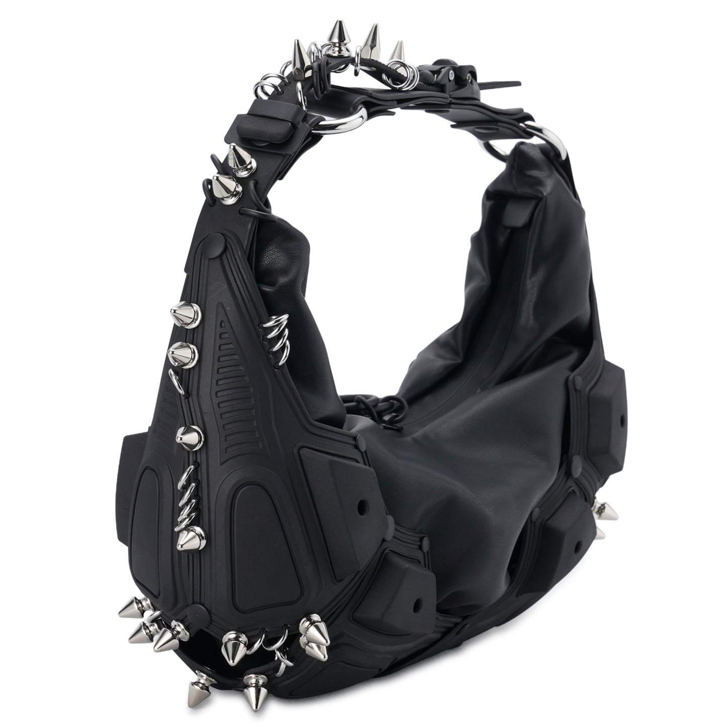 M02 SMALL HALF MOON BAG / BLACK MATT