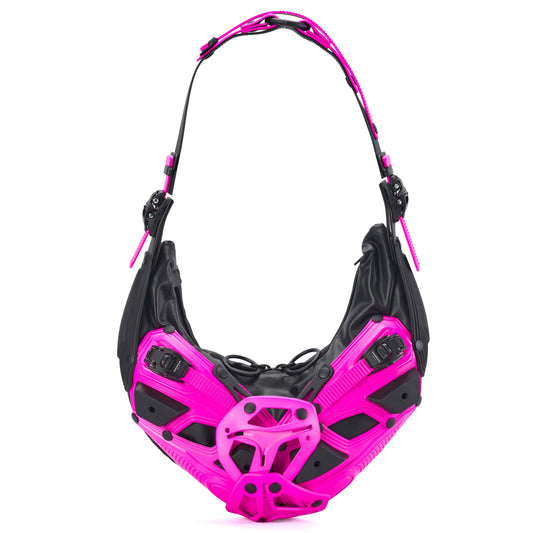 OBJECT HM05_SHOULDER/CROSSBODY BAG / PINK GLOW_BLACK MATT