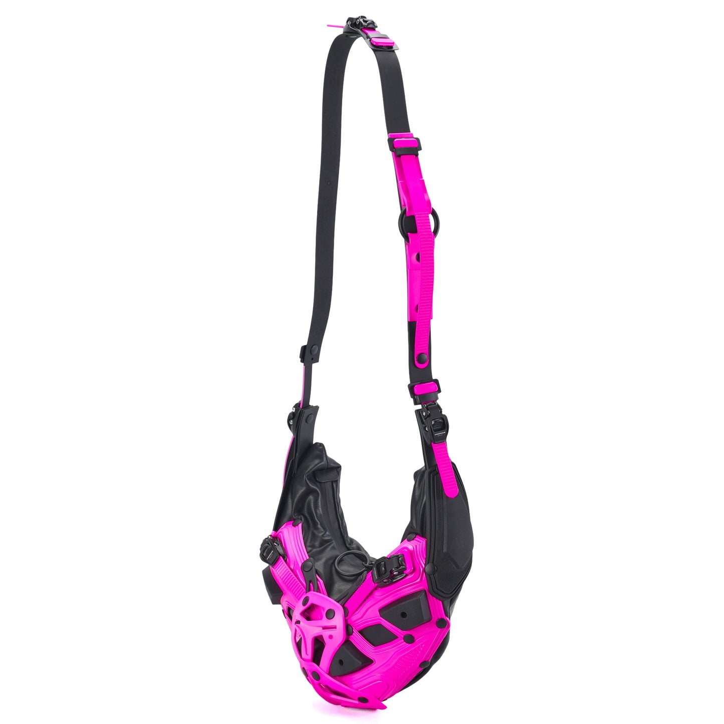 OBJECT HM05_SHOULDER/CROSSBODY BAG / PINK GLOW_BLACK MATT
