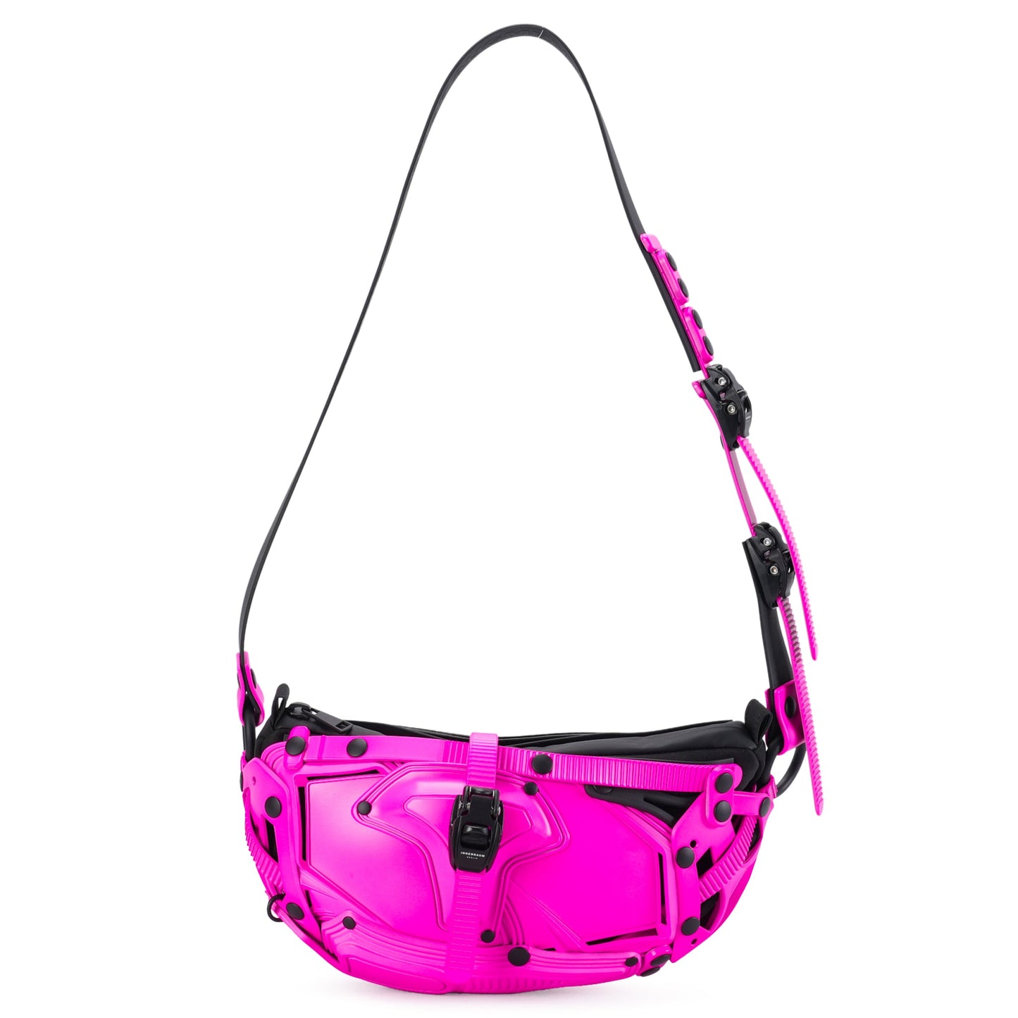 OBJECT I30_CROSSBODY BAG FANNY PACK / PINK GLOW_BLACK MATT