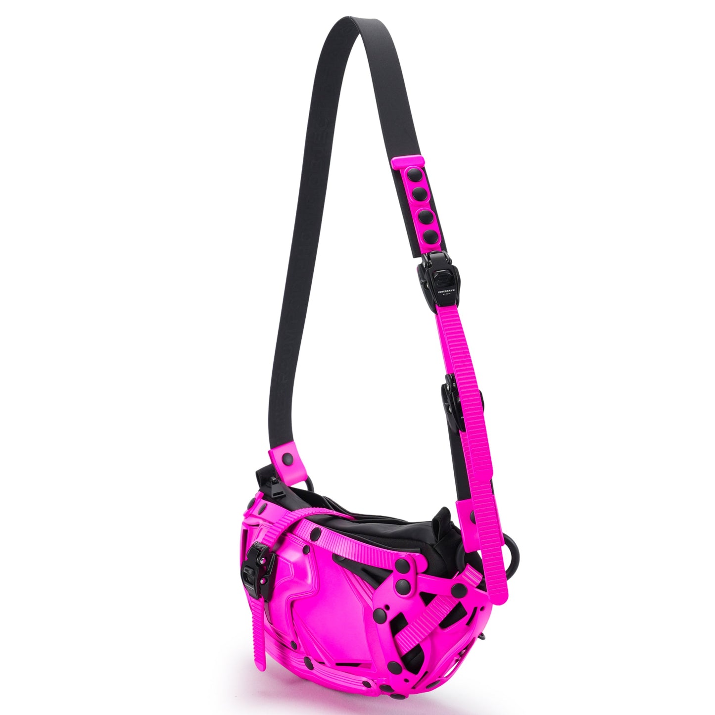 OBJECT I30_CROSSBODY BAG FANNY PACK / PINK GLOW_BLACK MATT