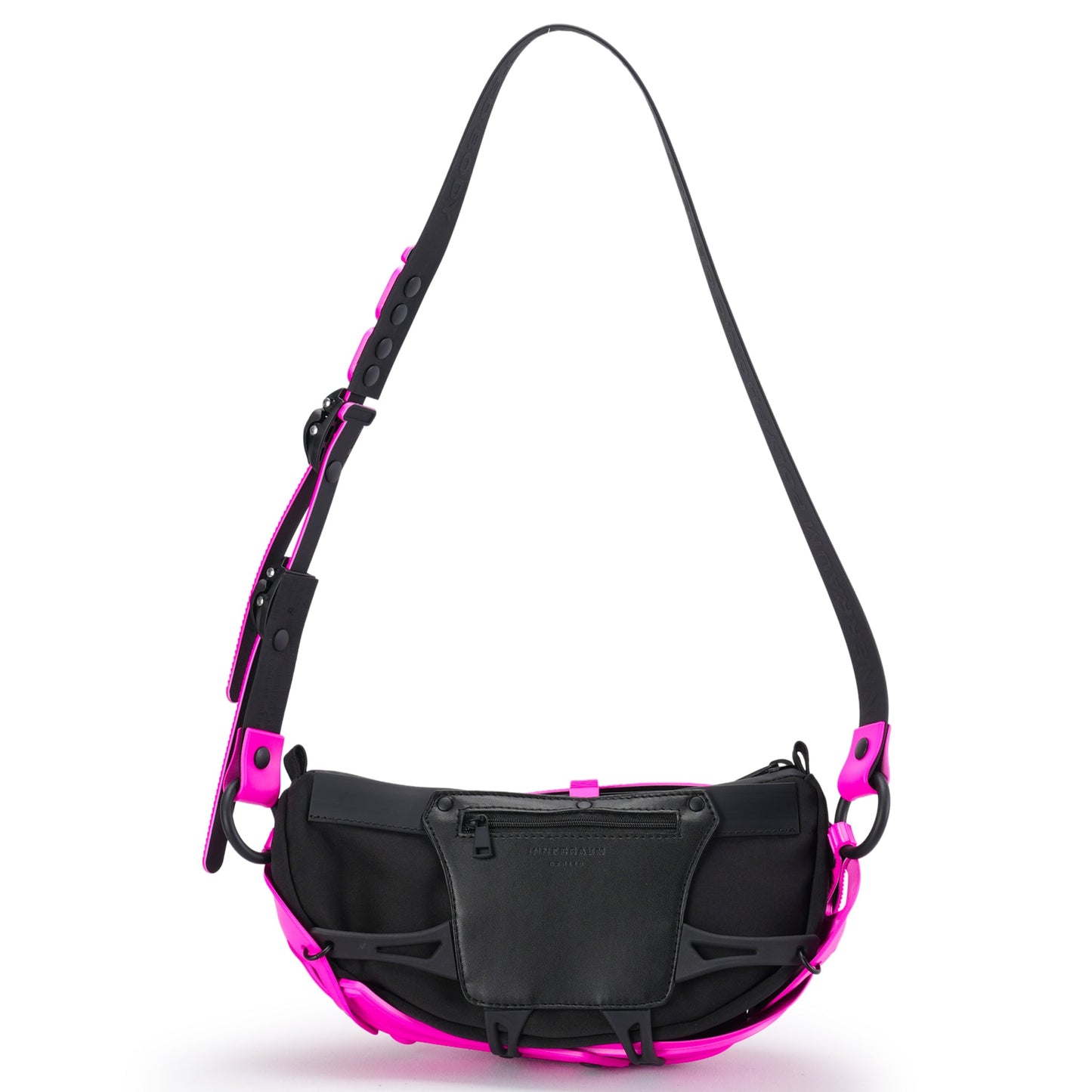 OBJECT I30_CROSSBODY BAG FANNY PACK / PINK GLOW_BLACK MATT