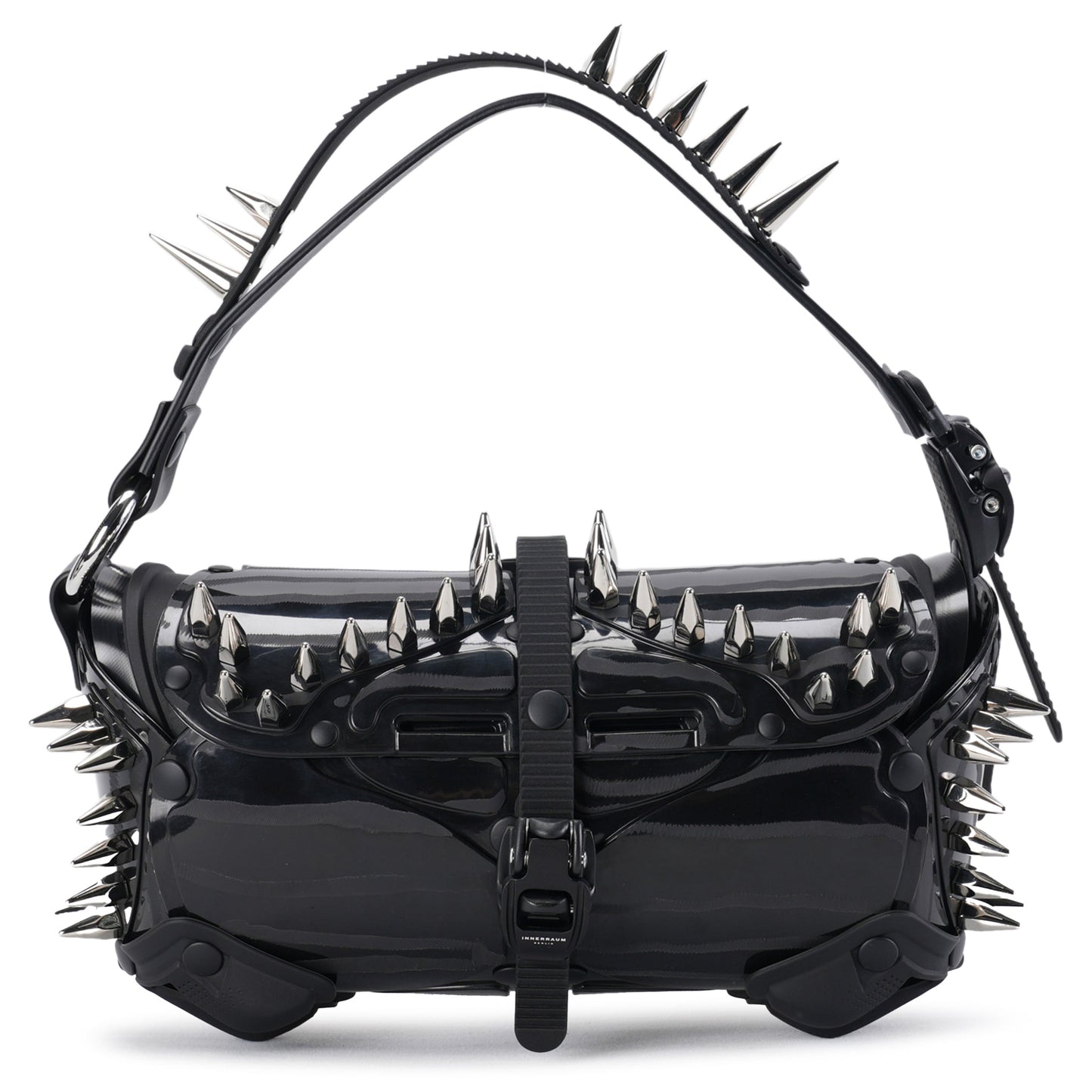 OBJECT I80_MINI STEREO/CROSS BODY BAG / BLACK SHINY_BLACK_MATT