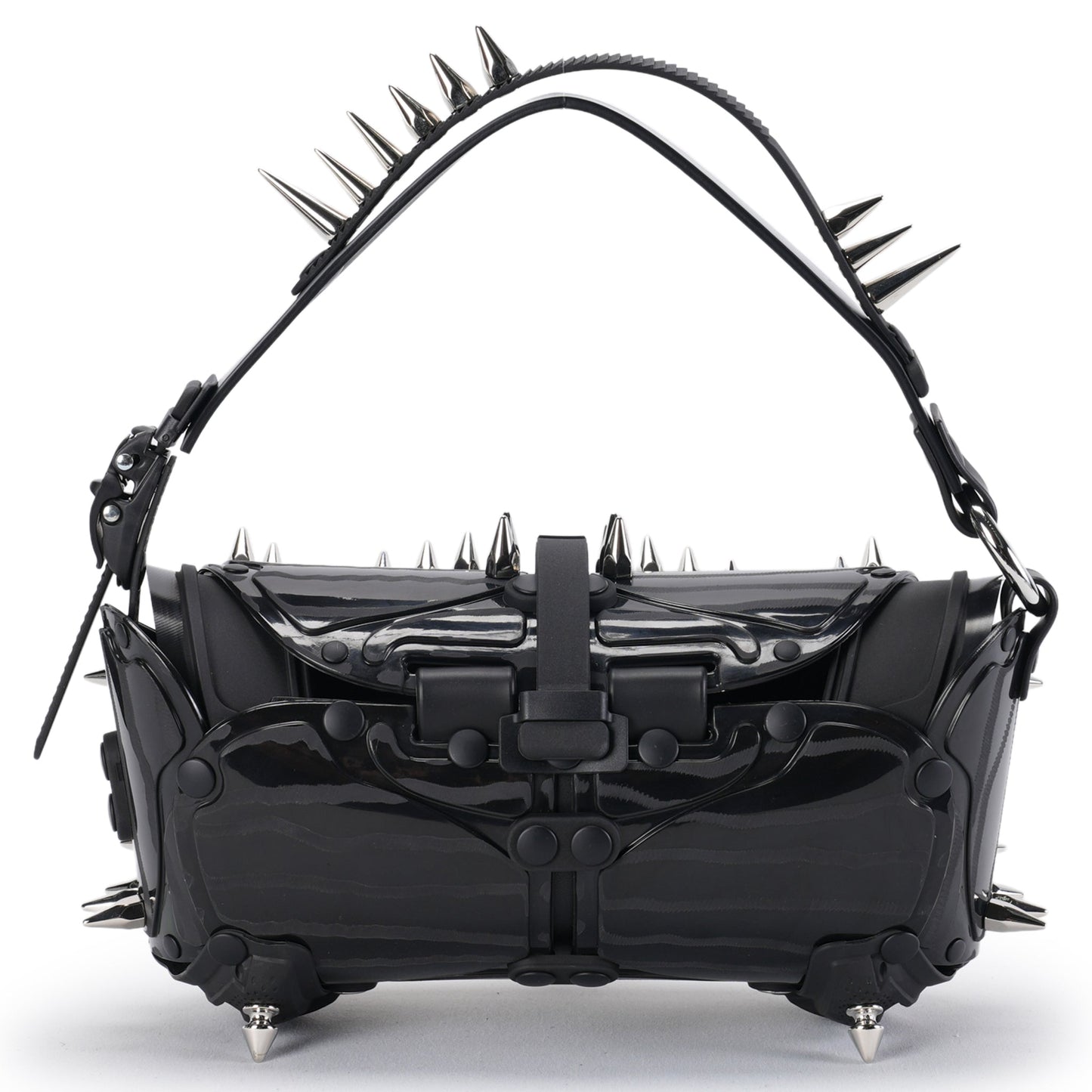 OBJECT I80_MINI STEREO/CROSS BODY BAG / BLACK SHINY_BLACK_MATT