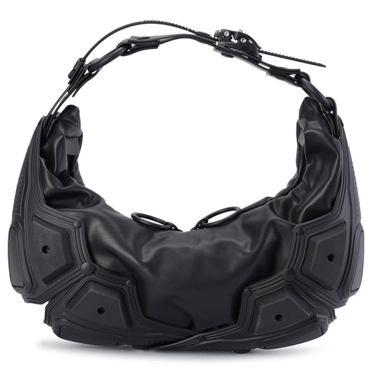 MODULE M02_SMALL HALF MOON BAG / BLACK MATT_BLACK MATT