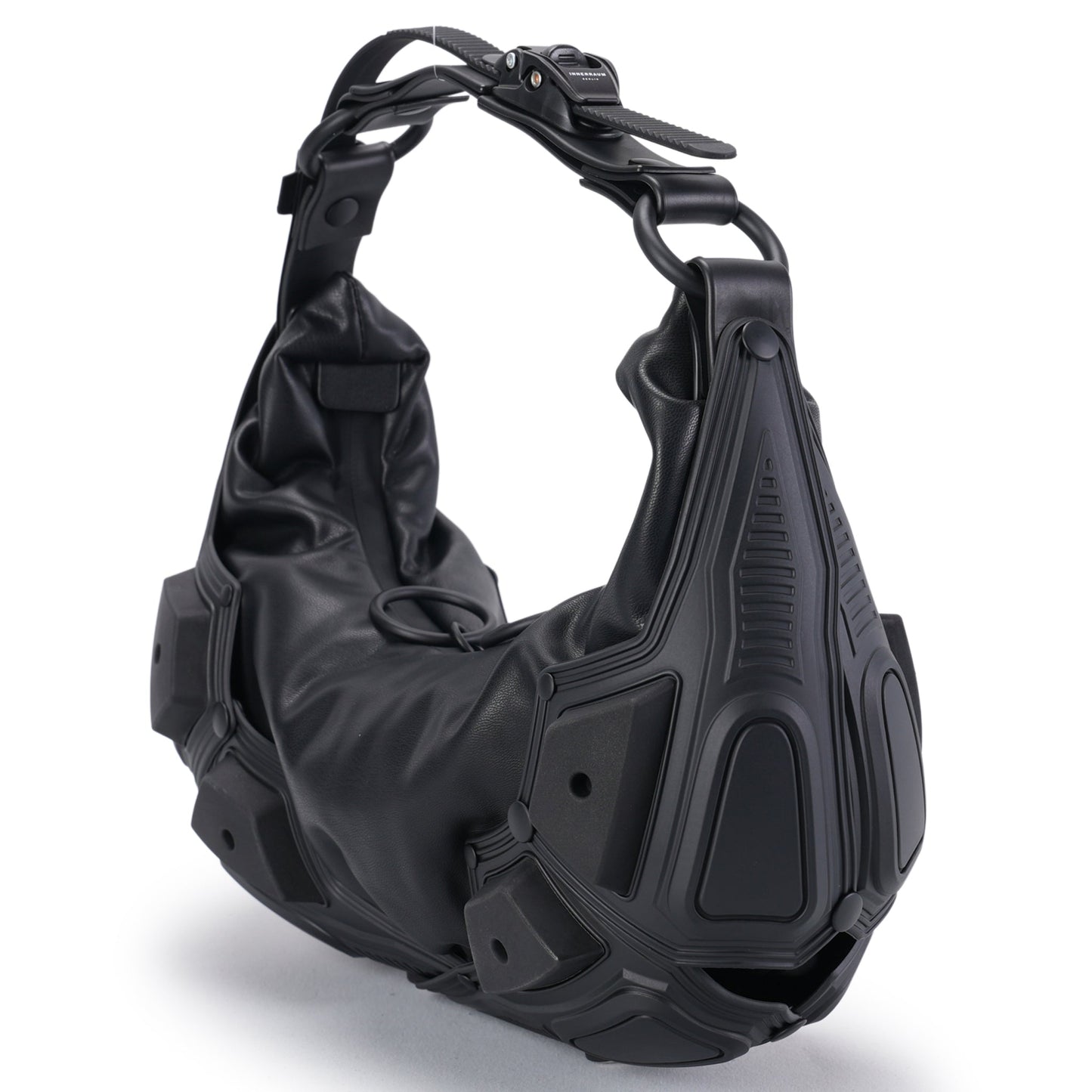 MODULE M02_SMALL HALF MOON BAG / BLACK MATT_BLACK MATT