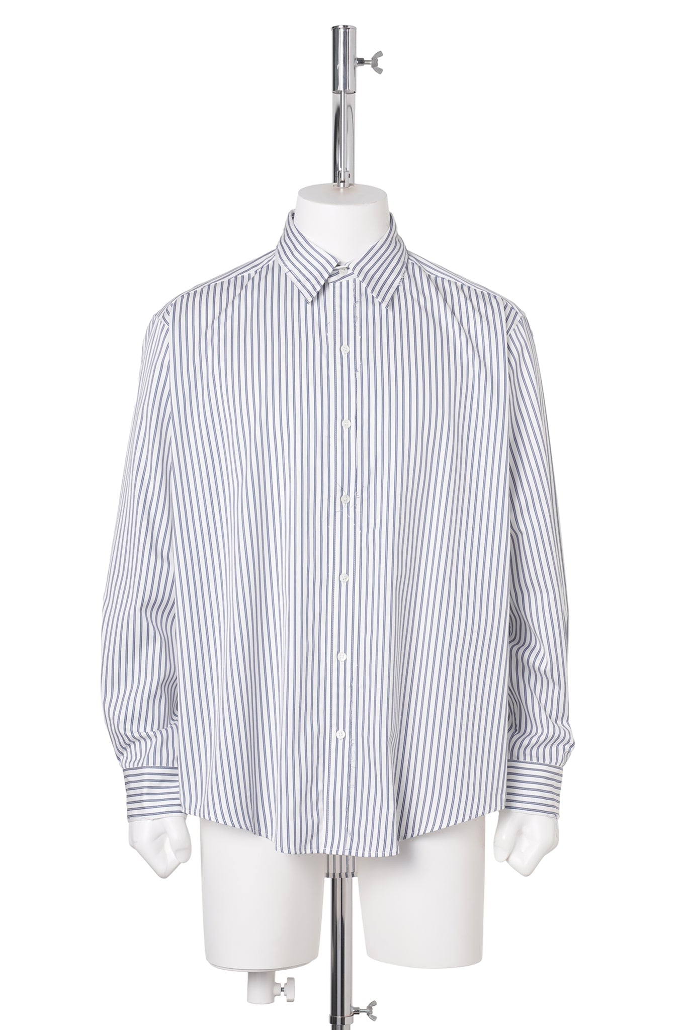 TYPE127(STRIPED) / WHITE & NAVY BLUE