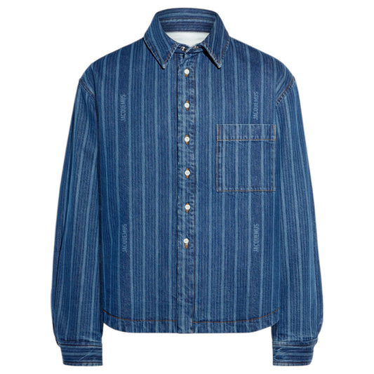 LA CHEMISE BOULANGER / 3FF:PRINT BLUE STRIPE