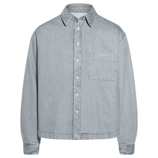 LA CHEMISE BOULANGER / 95A:GREY/OFF-WHITE