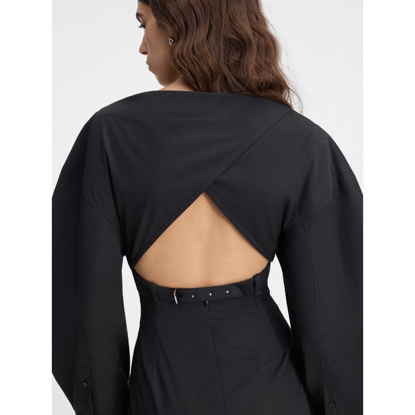 LA ROBE CHEMISE CASACO / 990:BLACK