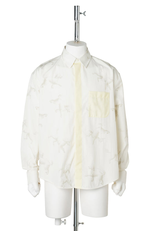 LA CHEMISE FEFE / 2PO:PRINT ALLOVER POODLES OFF
